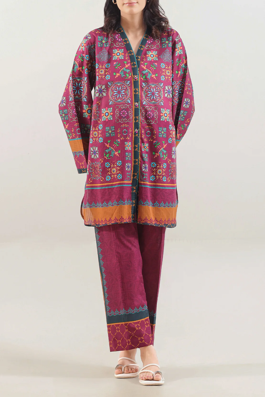 Printed Cotton Stitched Shirt - Image 2