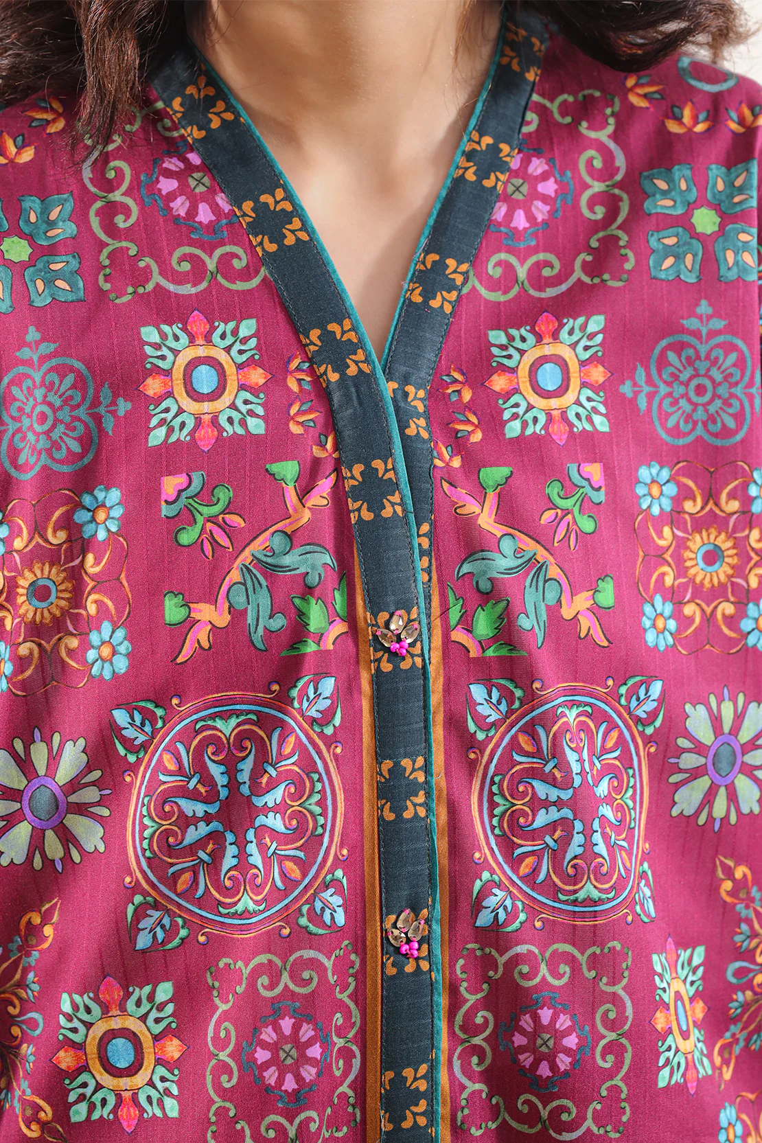 Printed Cotton Stitched Shirt - Image 4