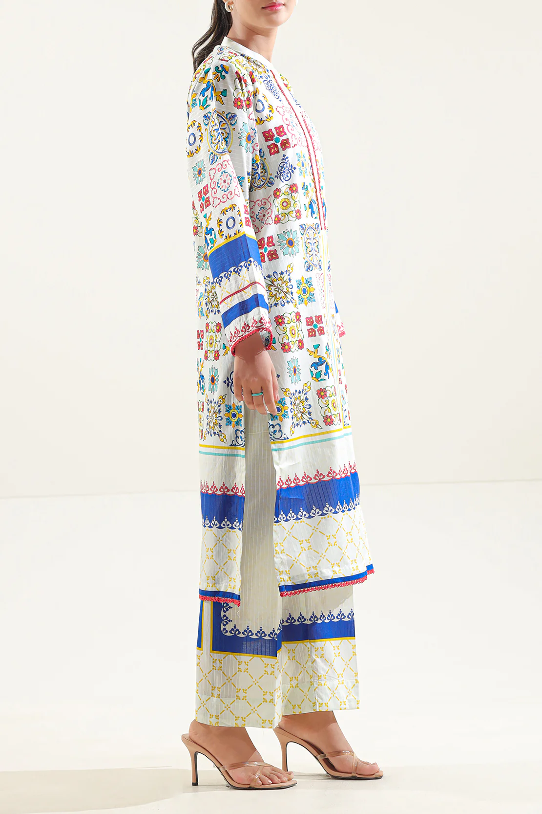 Printed Cotton Stitched Shirt - Image 2