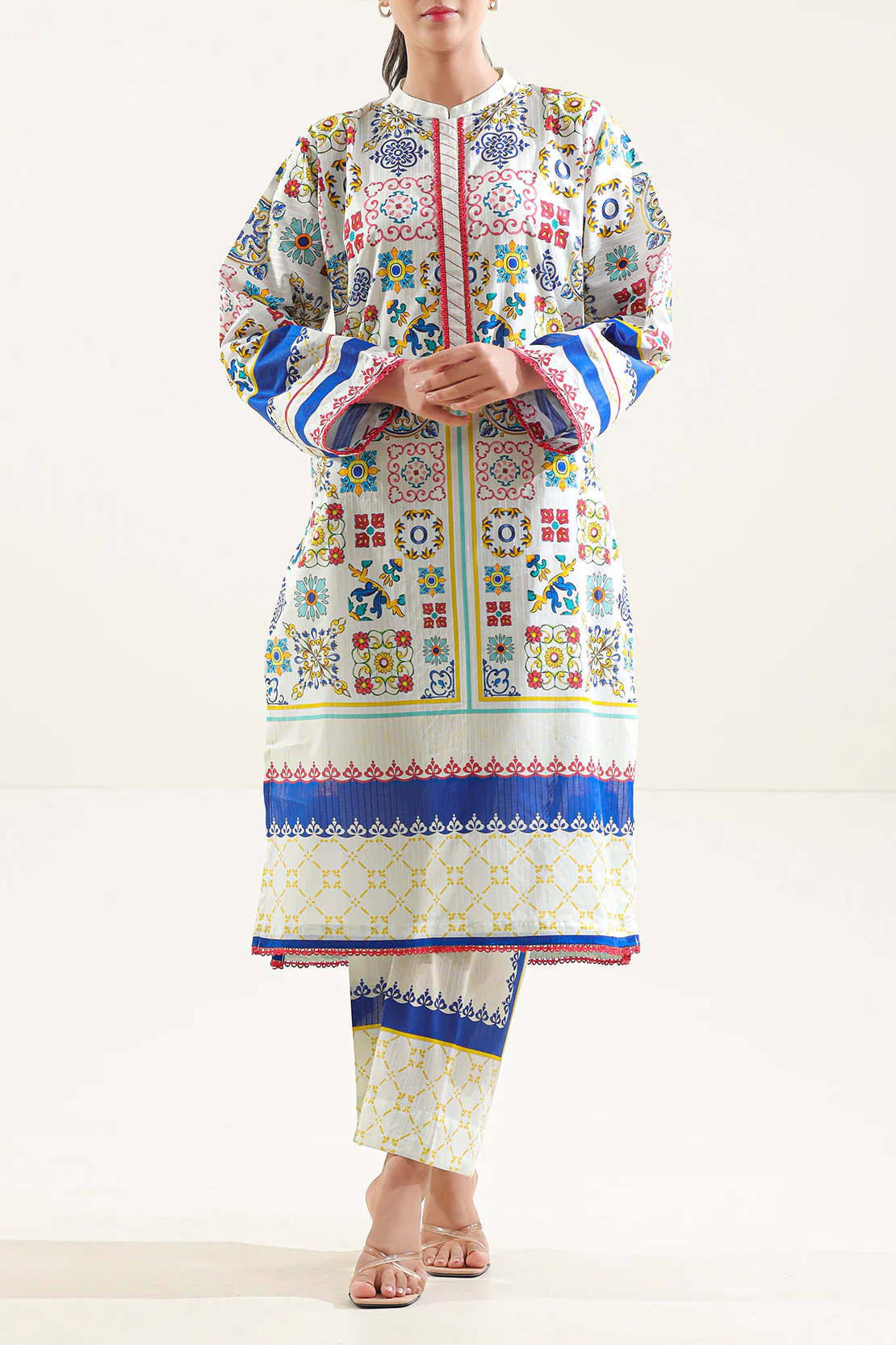 Printed Cotton Stitched Shirt - Image 3