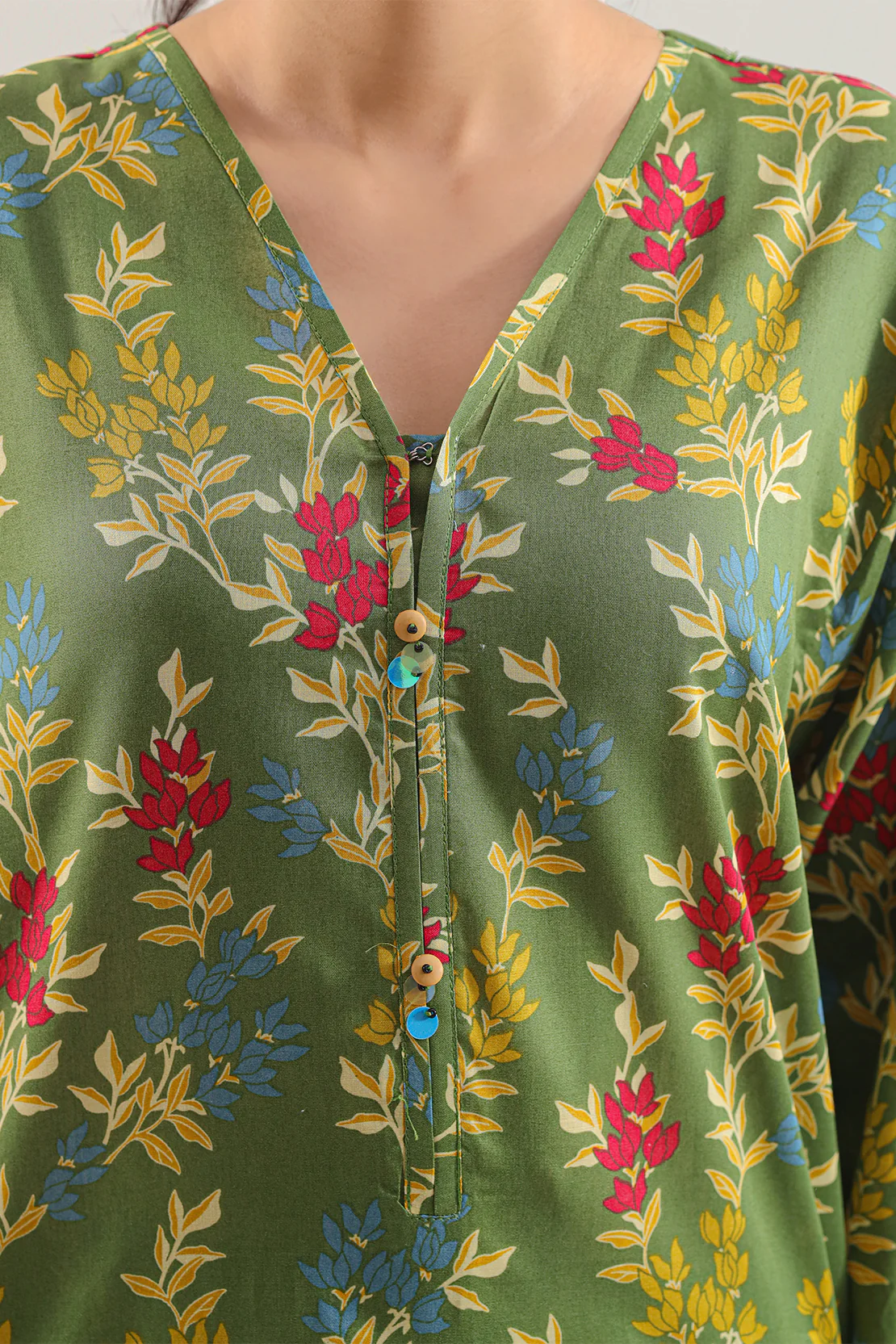 Printed Soft Touch Cotton Stitched 2 Piece (Shirt/Trouser) - Image 2