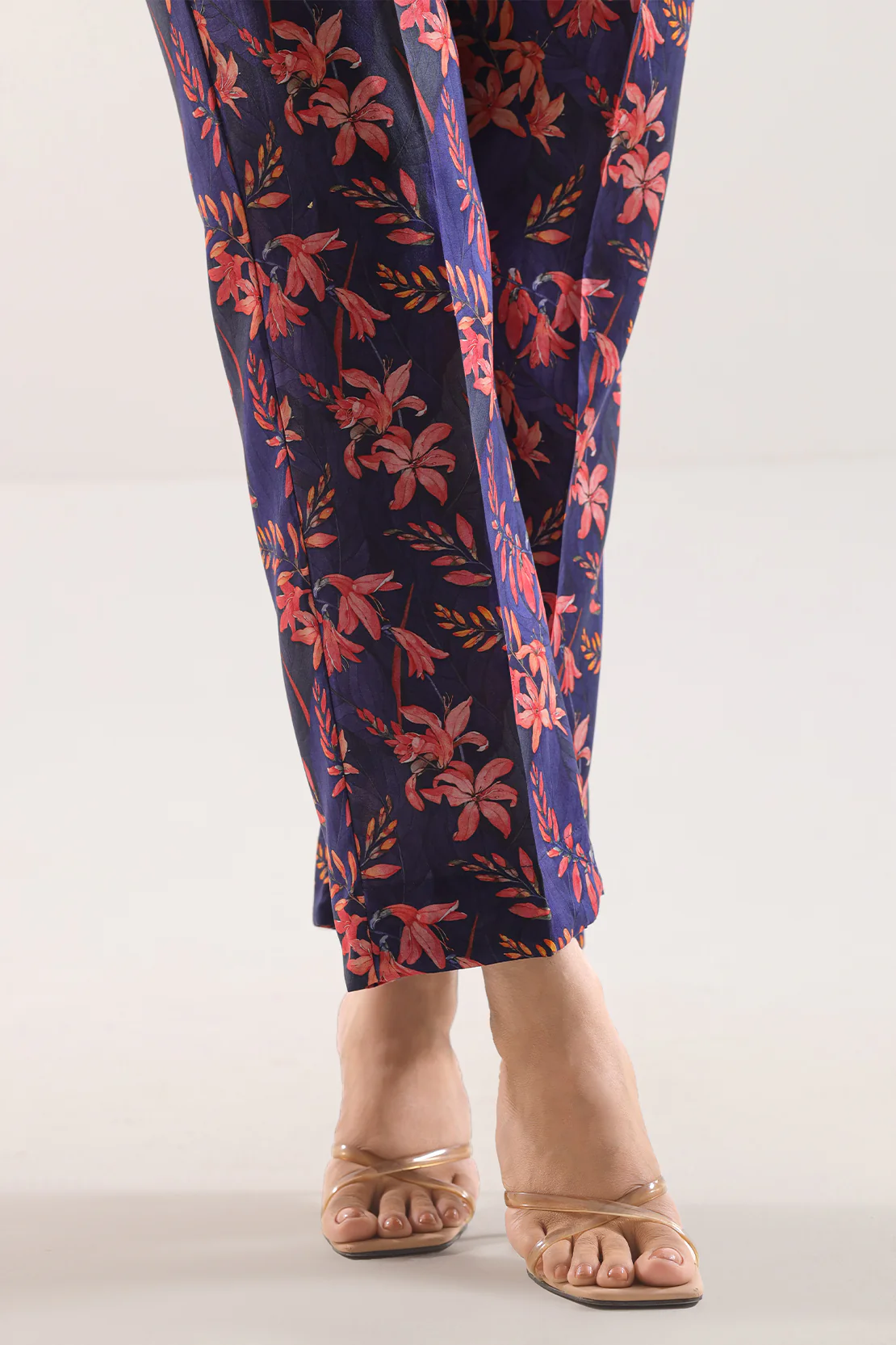 Printed Dobby Self Pants - Image 2