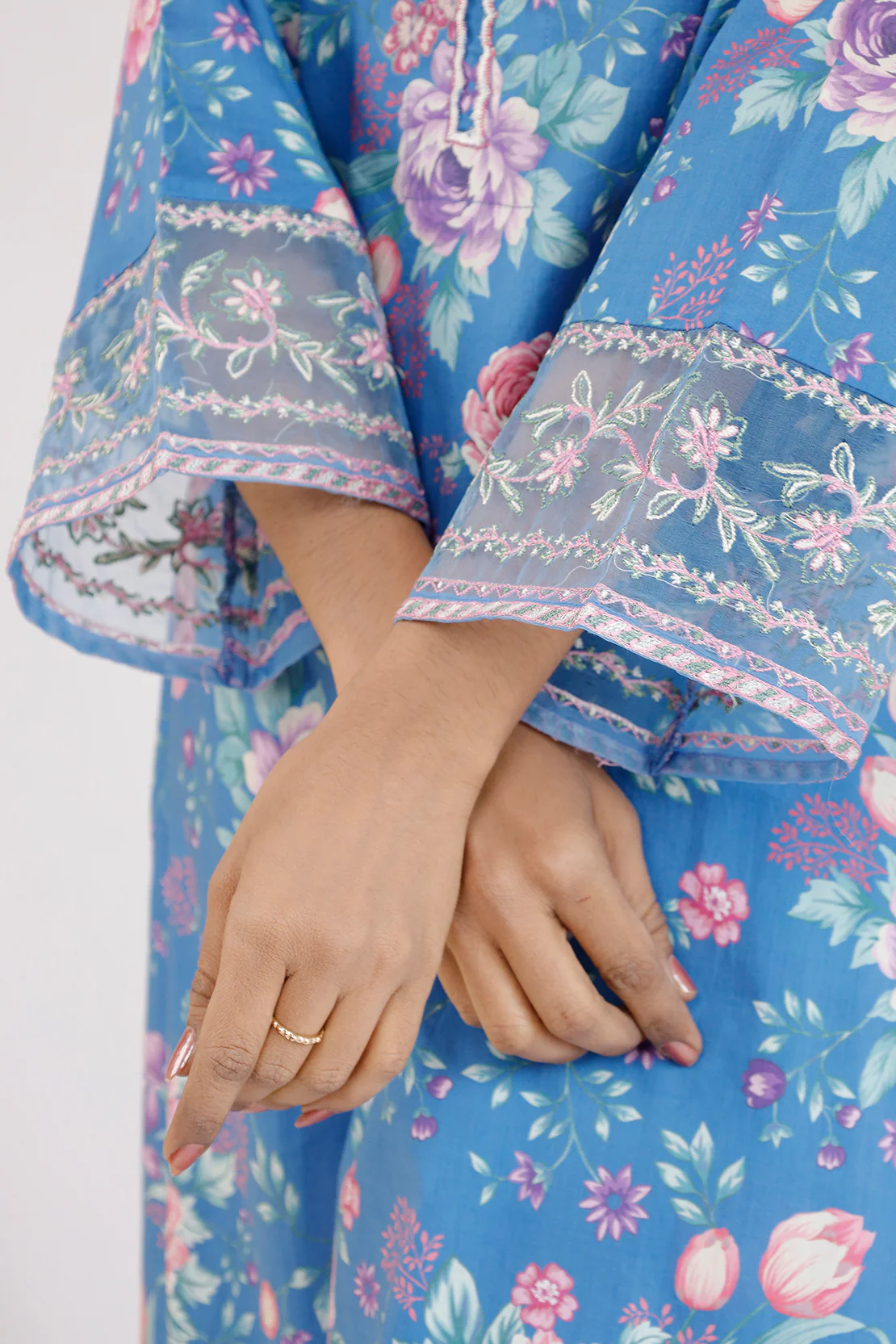 Printed Embroidered Cambric Stitched 2 Piece (Shirt/Trouser) - Image 6