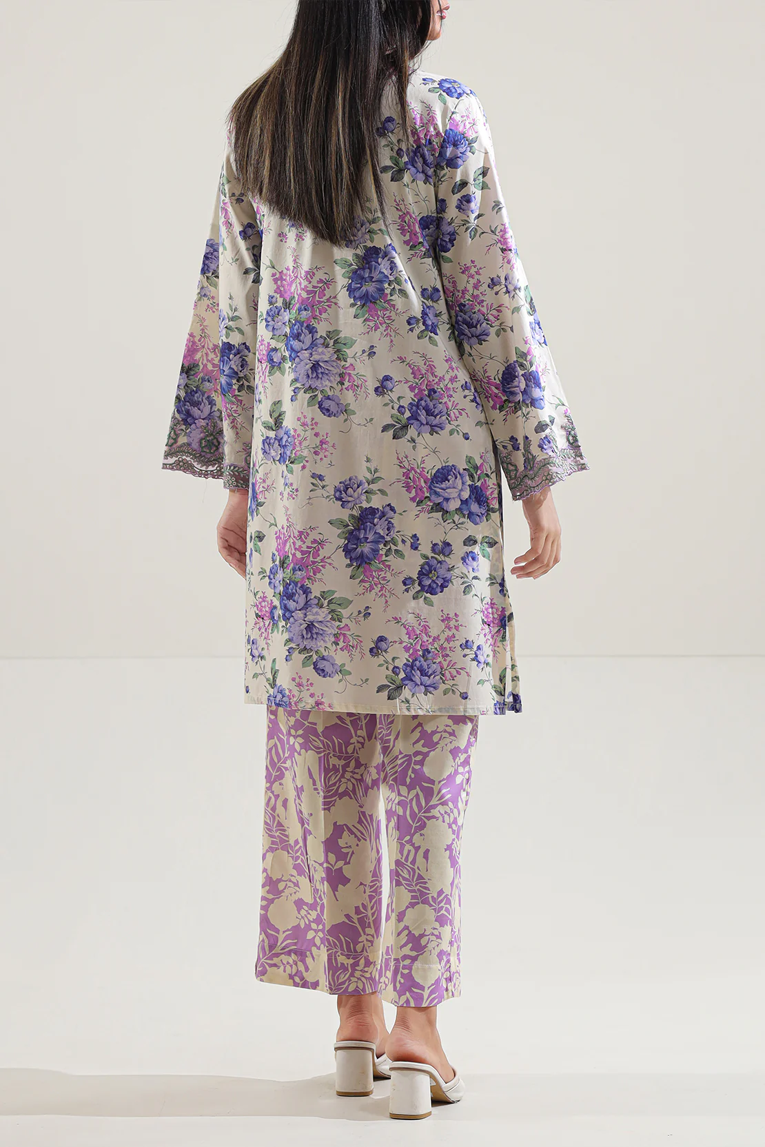Printed+Embroidered Cambric Stitched Shirt - Image 2