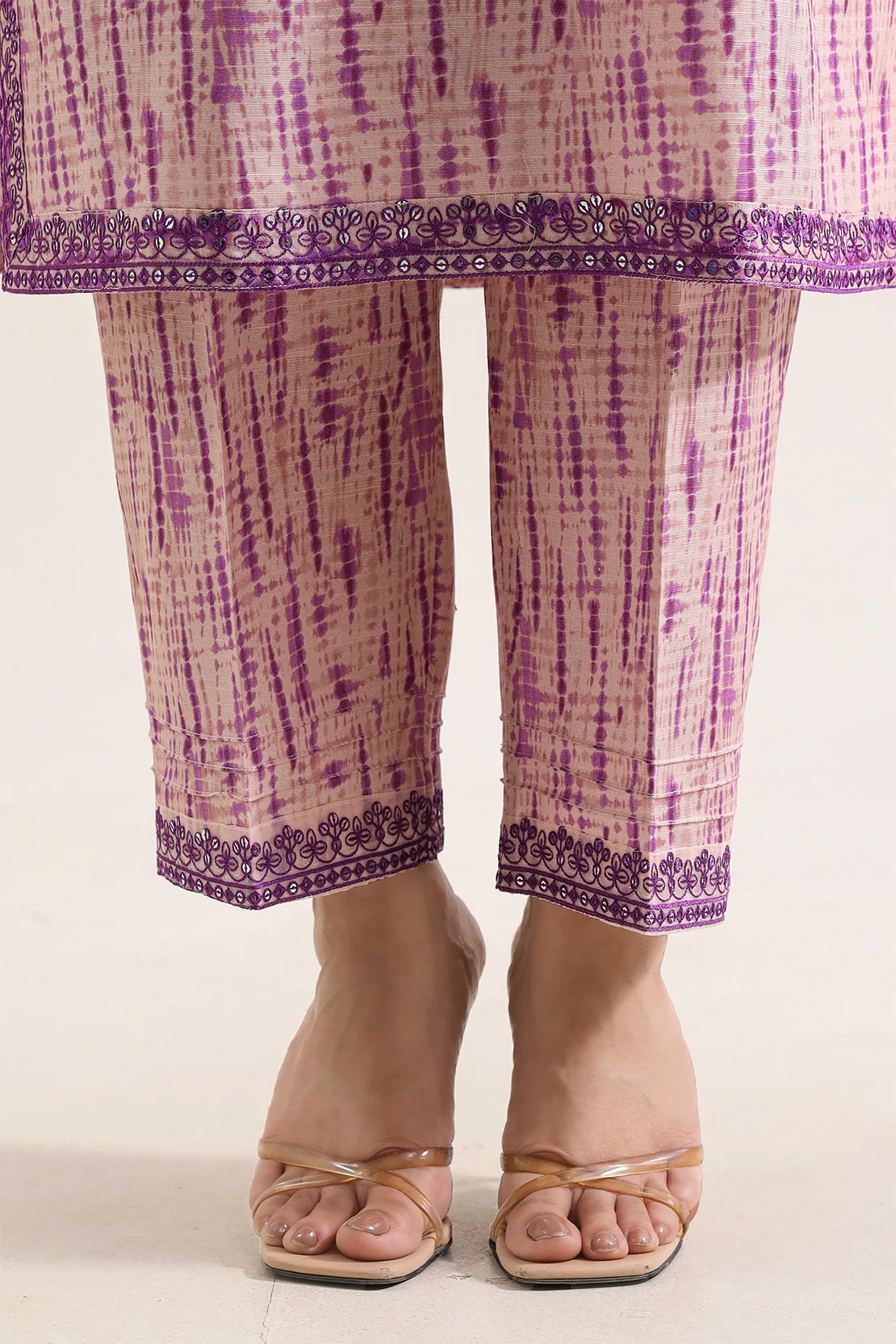 Printed Embroidered Khaddar Stitched 2 Piece (Shirt/Trouser) - Image 4