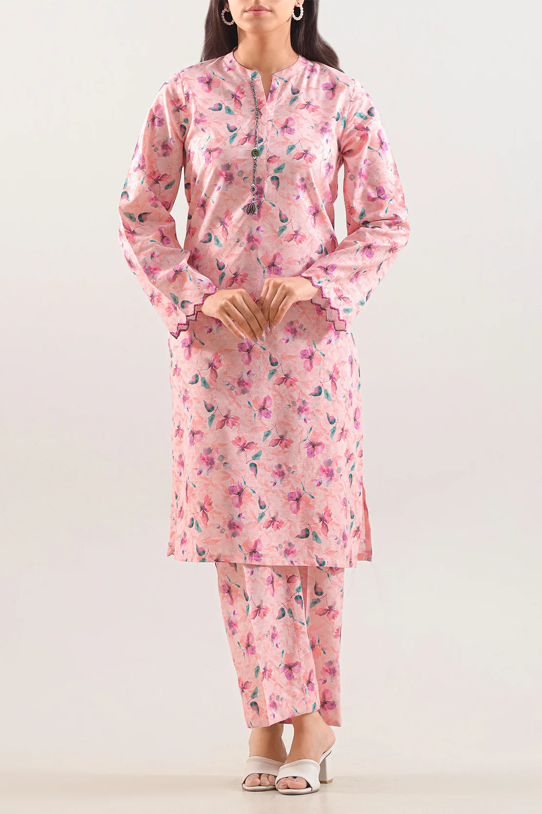 Printed Embroidered Lawn Stitched 2 Piece (Shirt/Trouser)