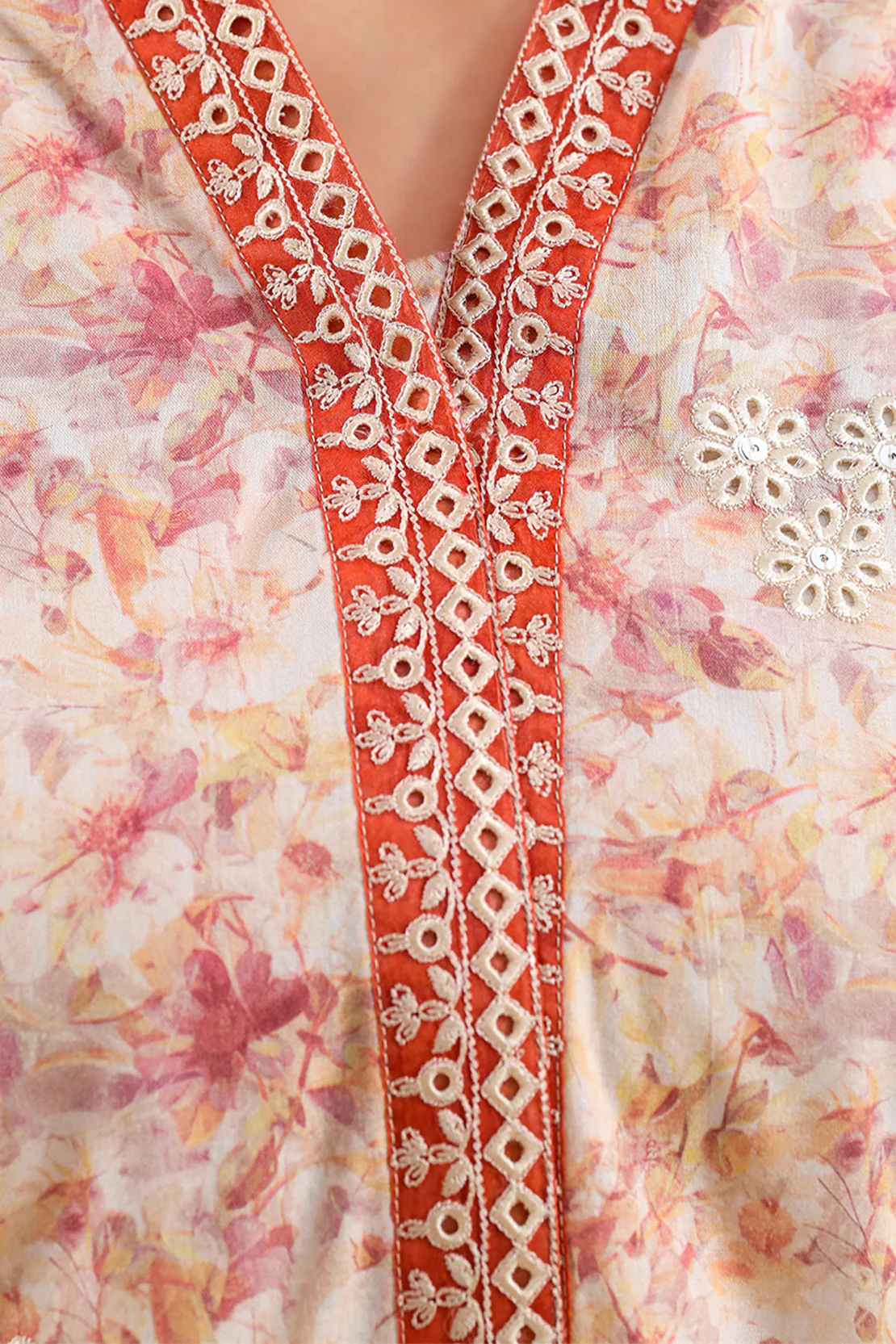 Printed Embroidered Lawn Stitched 2 Piece (Shirt/Trouser) - Image 5