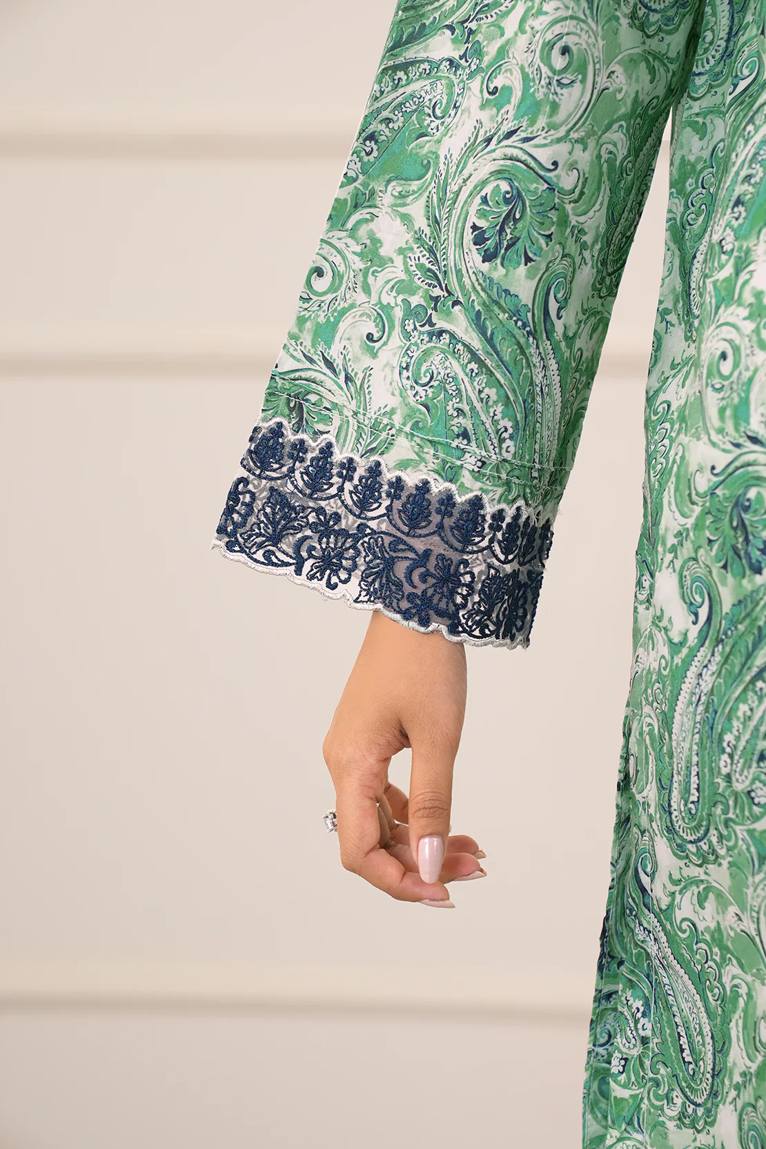 Printed Embroidered Lawn Stitched 3 Piece - Image 8