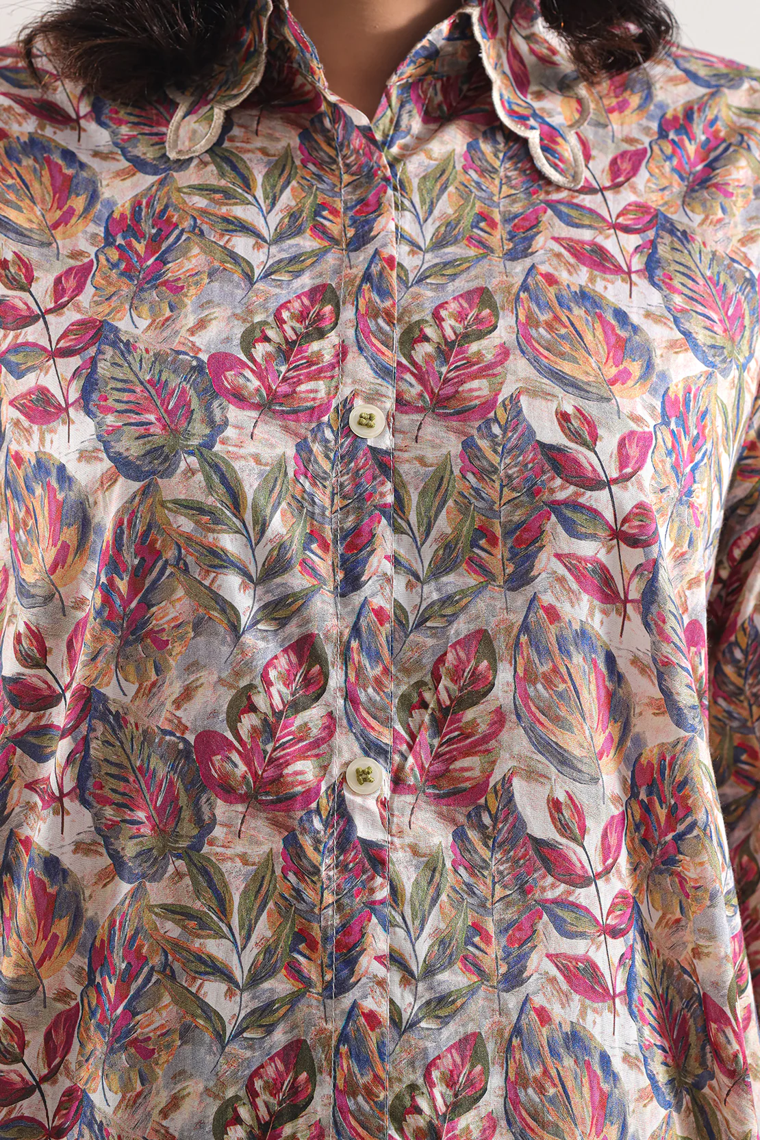 Printed Embroidered Lawn Stitched Shirt - Image 4