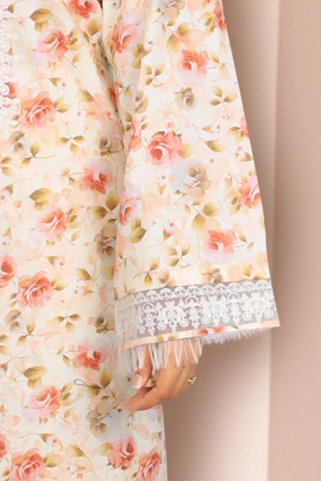 Printed Embroidered Lawn Un-Stitched 2 Piece (Shirt/Trouser) - Image 4