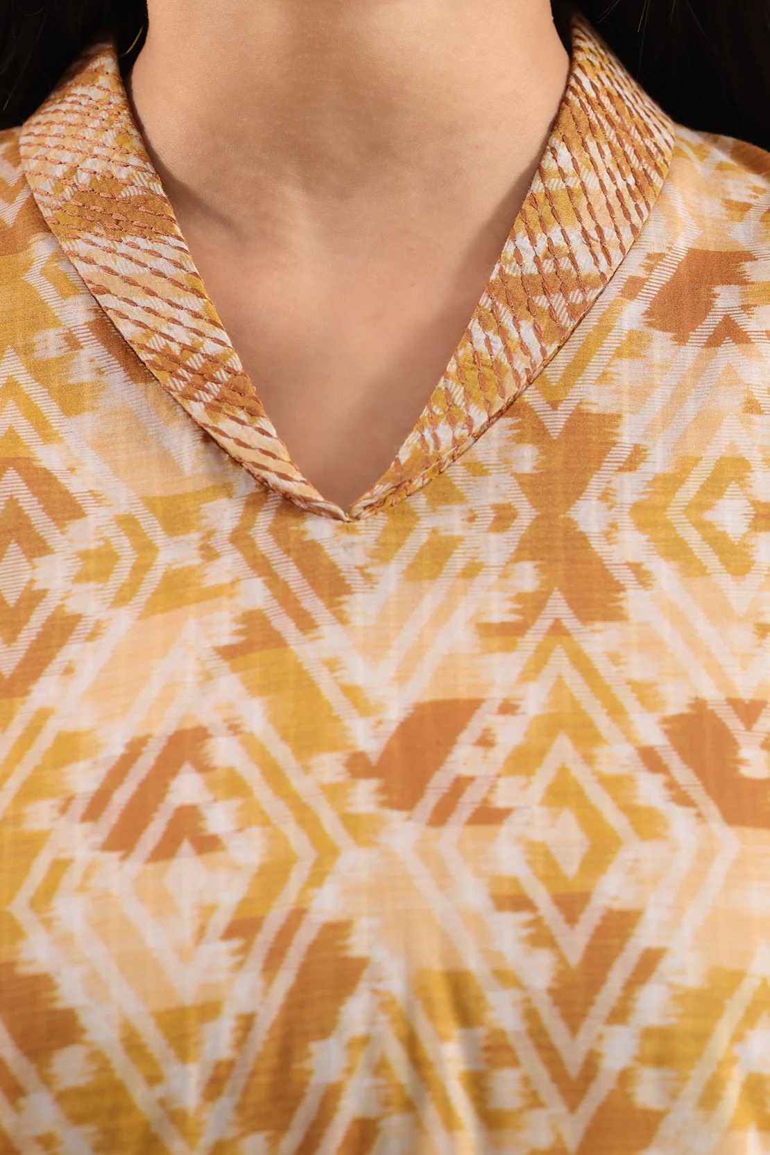 Printed Embroidered Self Strip Lawn Stitched 2 Piece (Shirt/Trouser) - Image 3