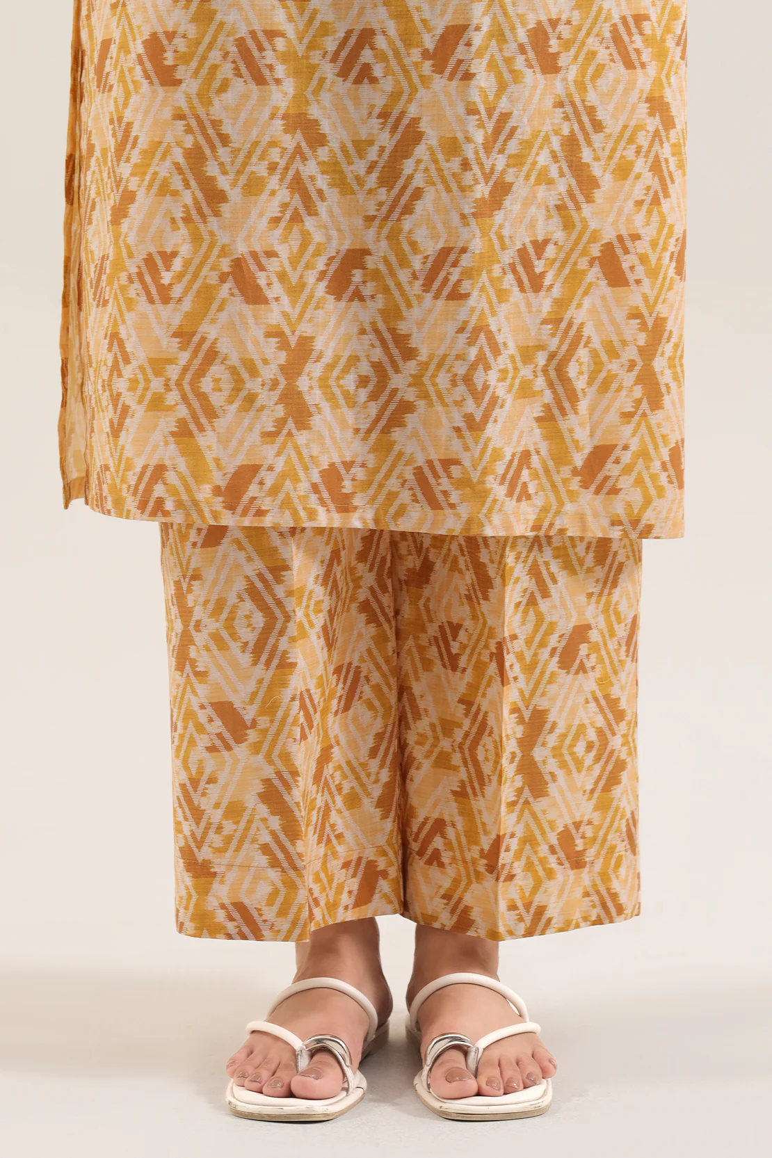 Printed Embroidered Self Strip Lawn Stitched 2 Piece (Shirt/Trouser) - Image 5