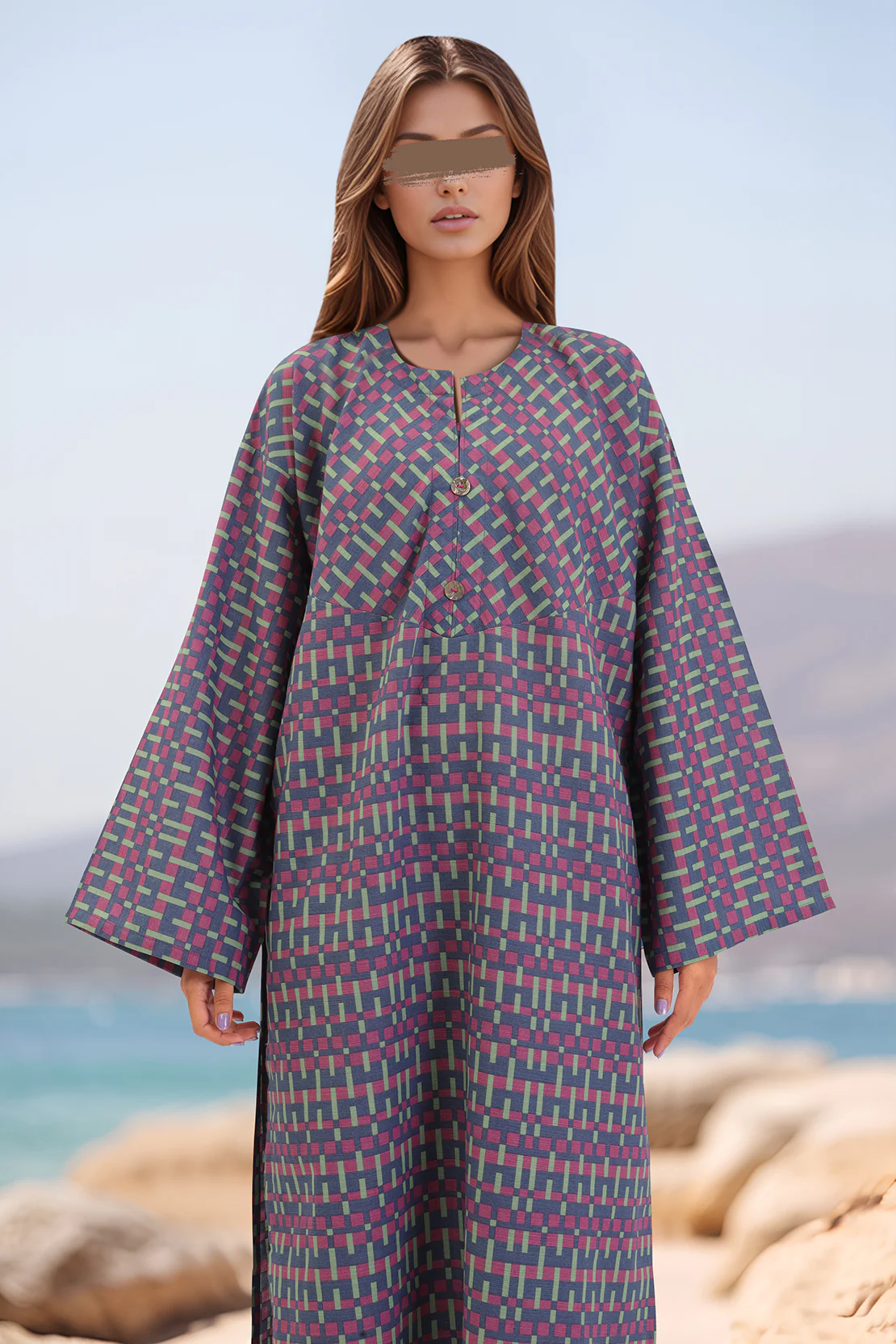 Printed Khaddar Stitched 2 Piece (Shirt/Trouser) - Image 3