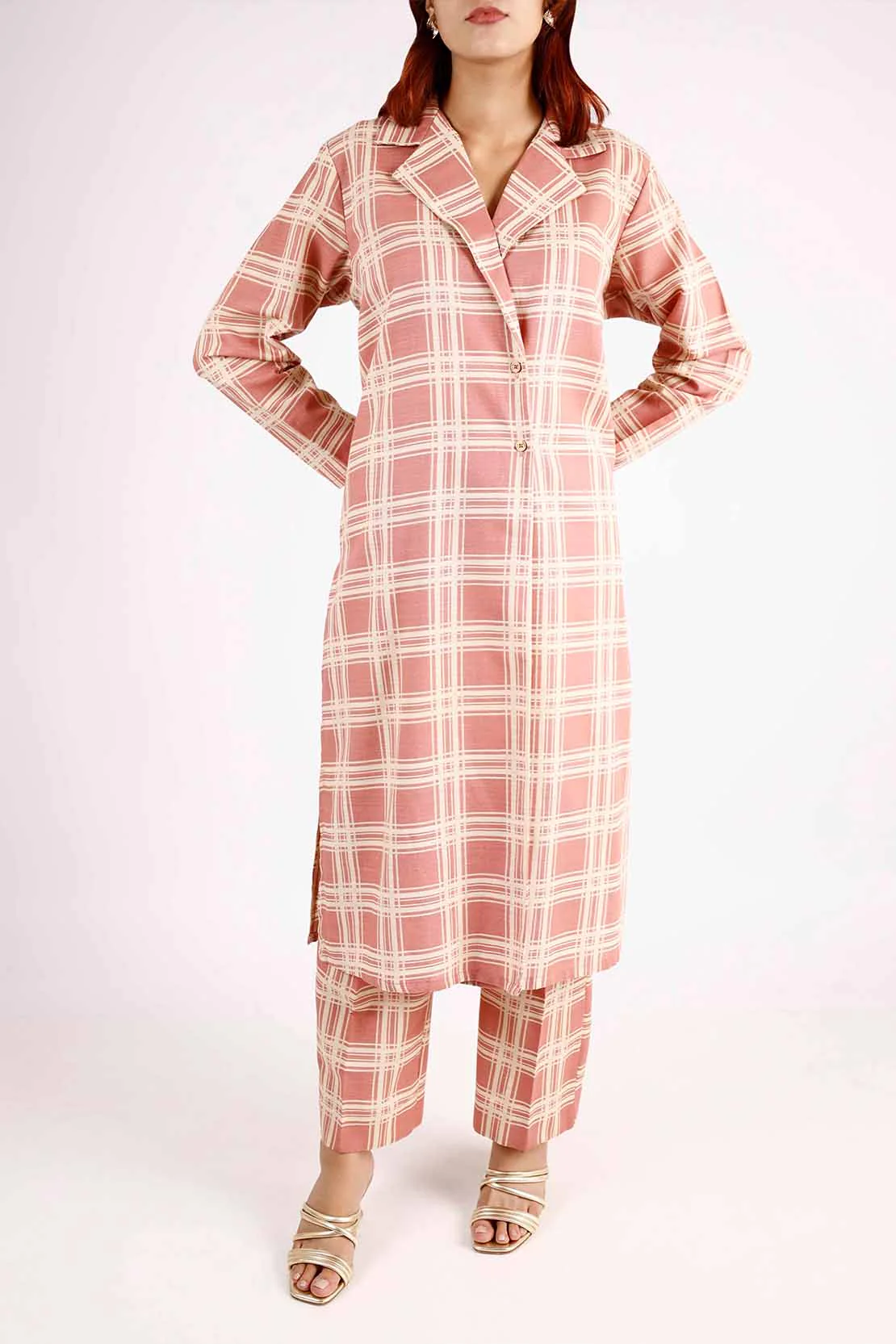 Printed Khaddar Stitched 2 Piece (Shirt/Trouser) - Image 2