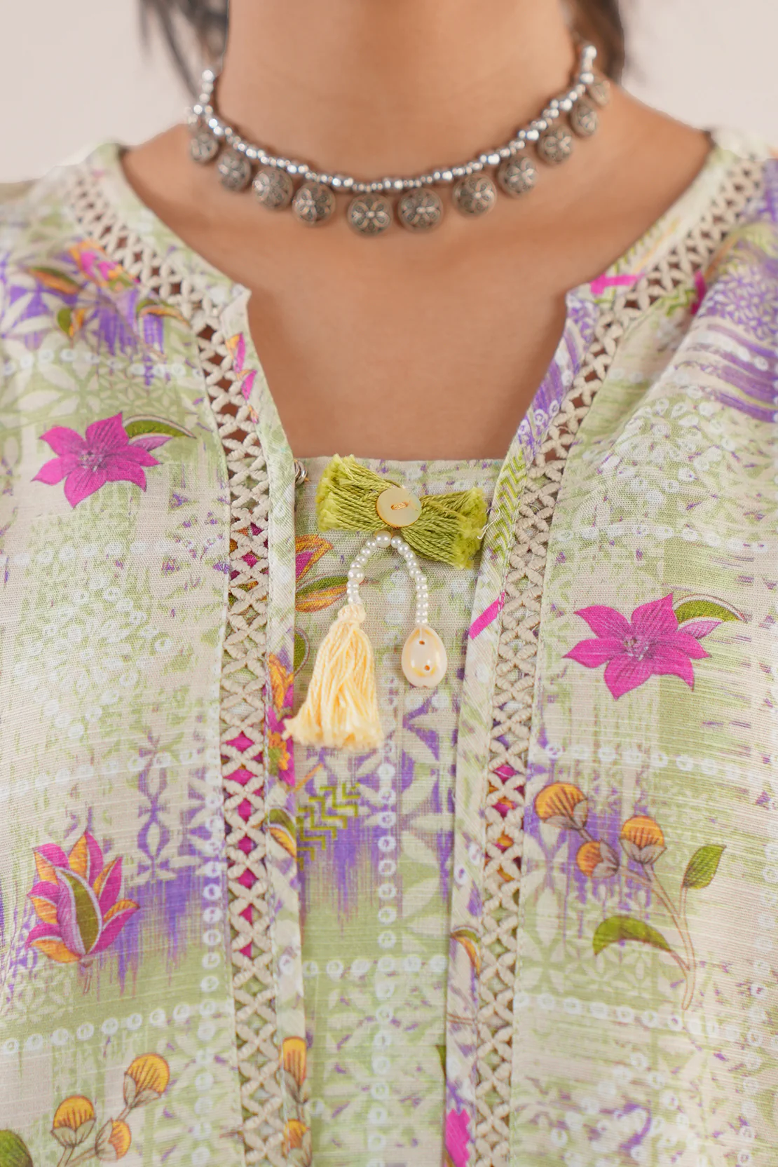Printed Khaddar Stitched 2 Piece (Shirt/Trouser) - Image 6