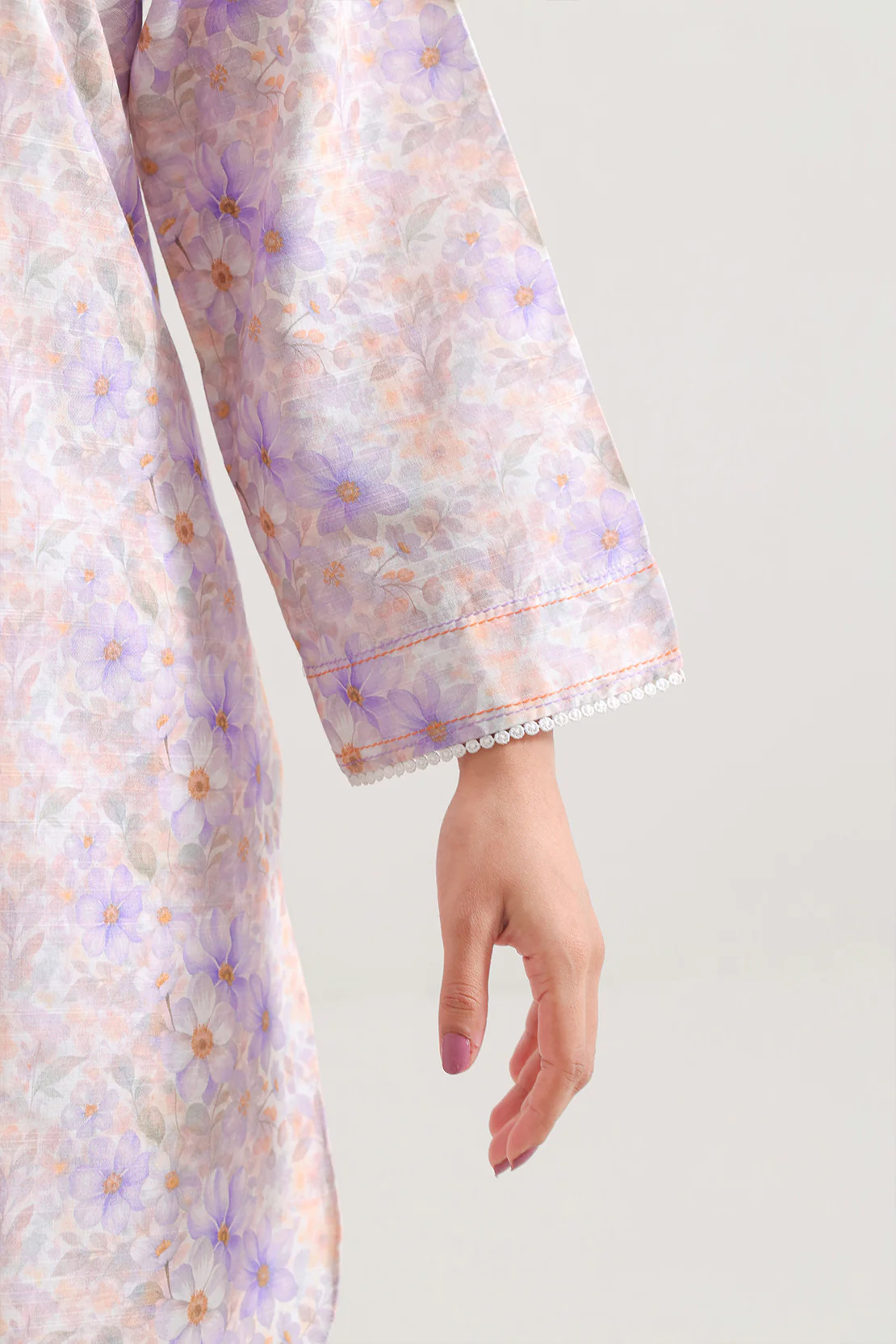 Printed Khaddar Stitched 2 Piece (Shirt/Trouser) - Image 4
