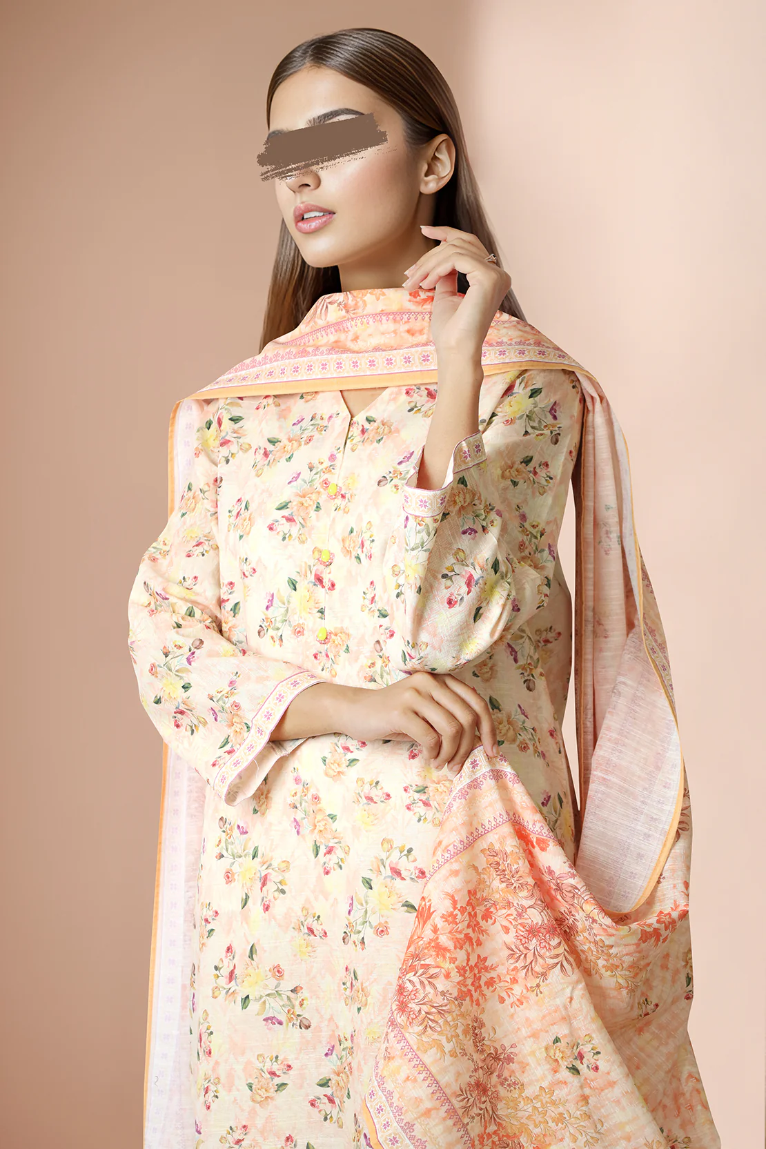 Printed Khaddar Stitched 3 Piece - Image 3