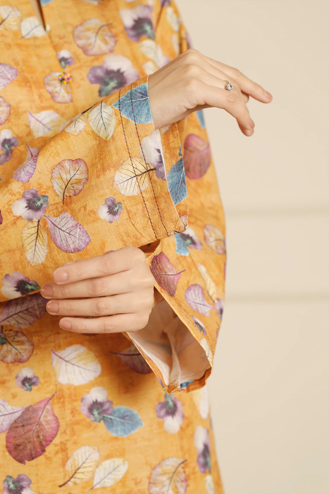 Printed Khaddar Stitched 3 Piece - Image 7