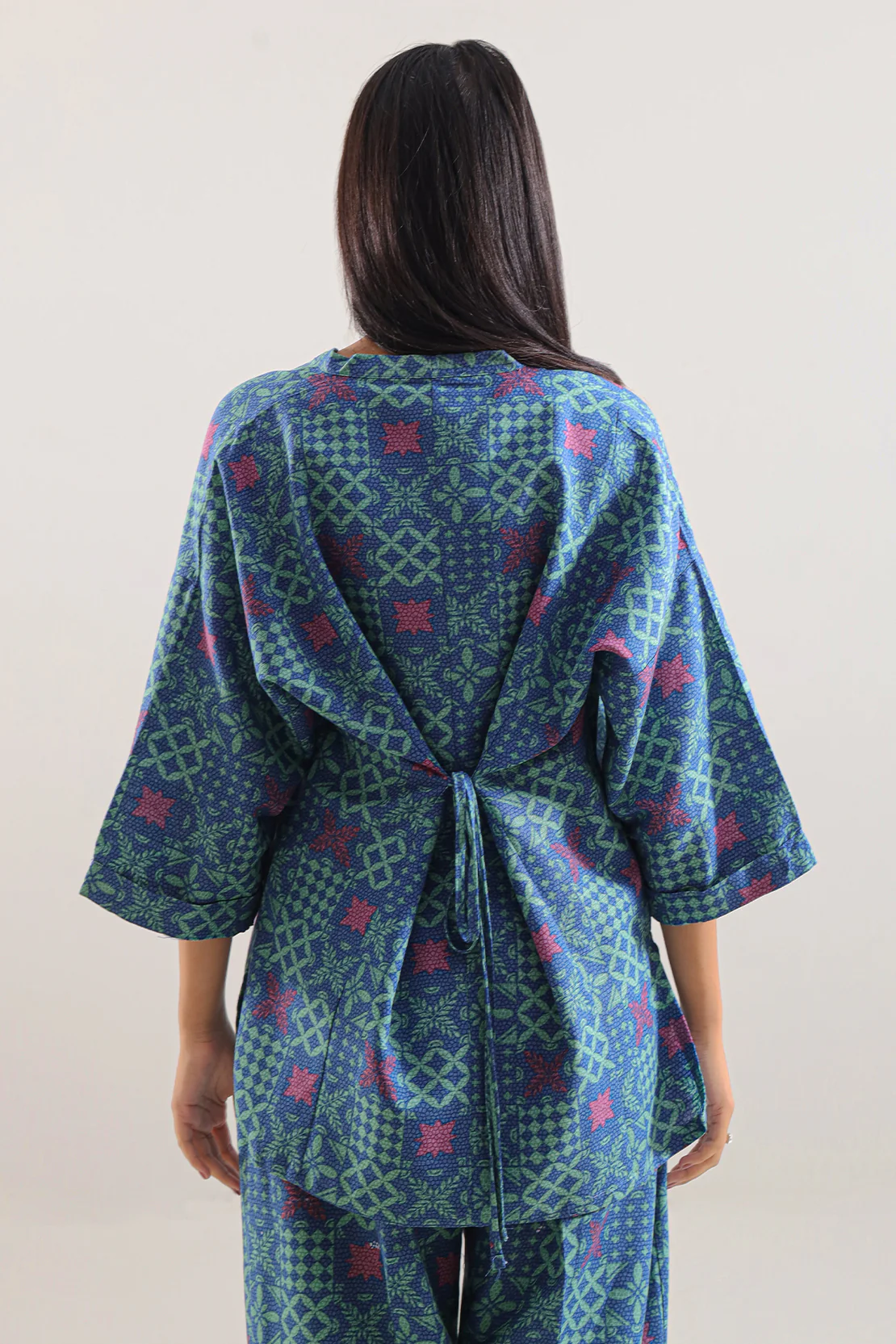 Printed Khaddar Stitched Shirt - Image 4