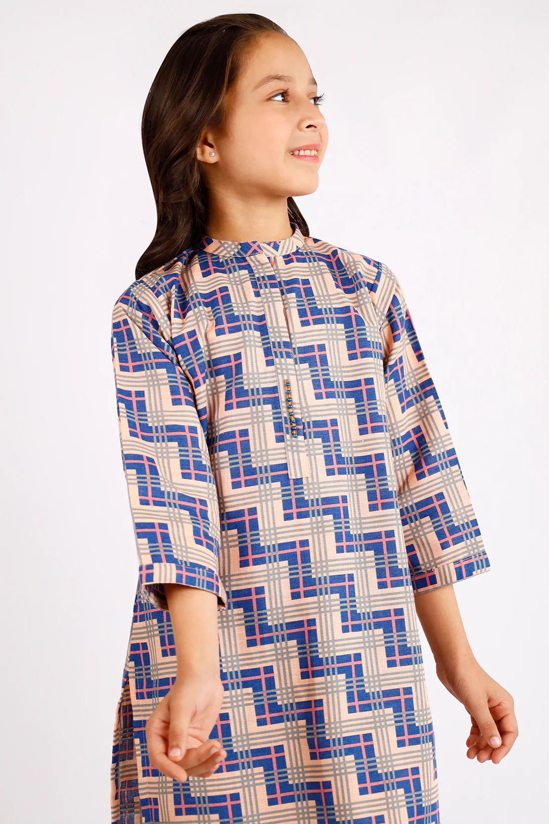 Printed Khaddar Stitched Shirt/Trouser For Kids - Image 2