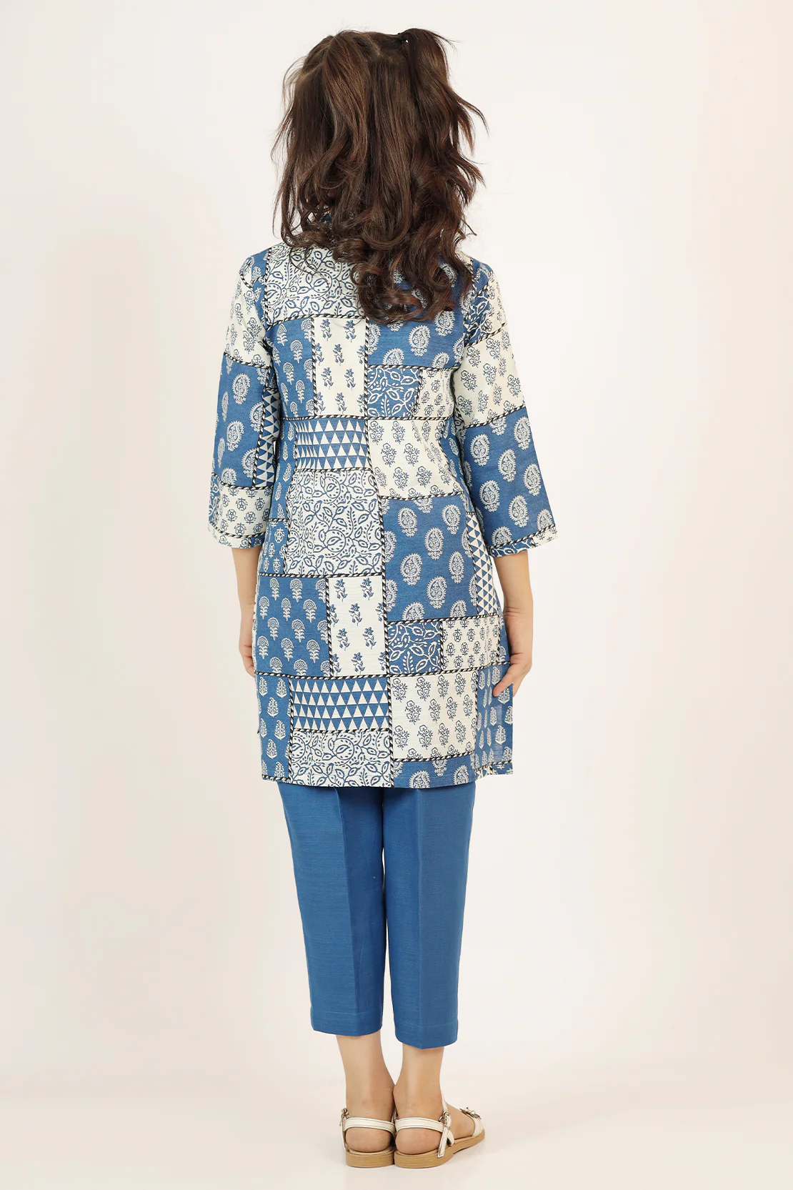Printed Khaddar Stitched Shirt/Trouser For Kids - Image 4