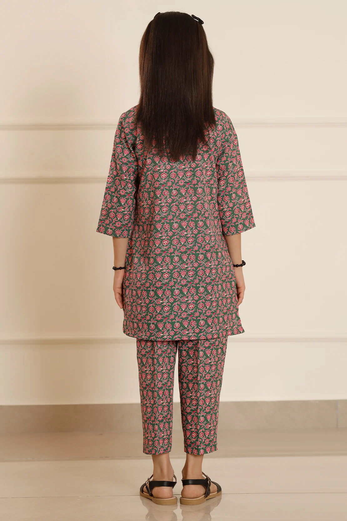 Printed Khaddar Stitched Shirt/trouser For Kids - Image 5