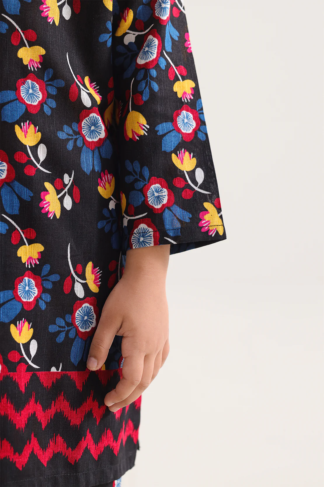 Printed Khaddar Stitched Shirt/Trouser For Kids - Image 4