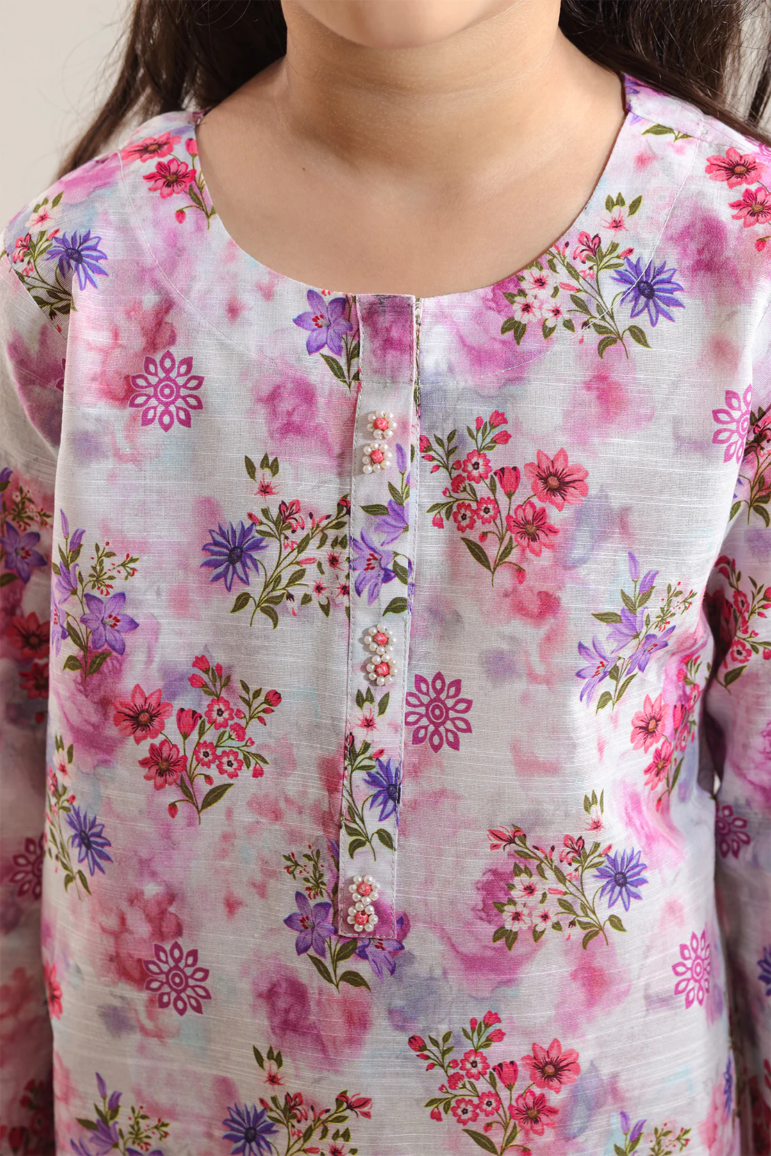 Printed Khaddar Stitched Shirt/trouser For Kids - Image 4