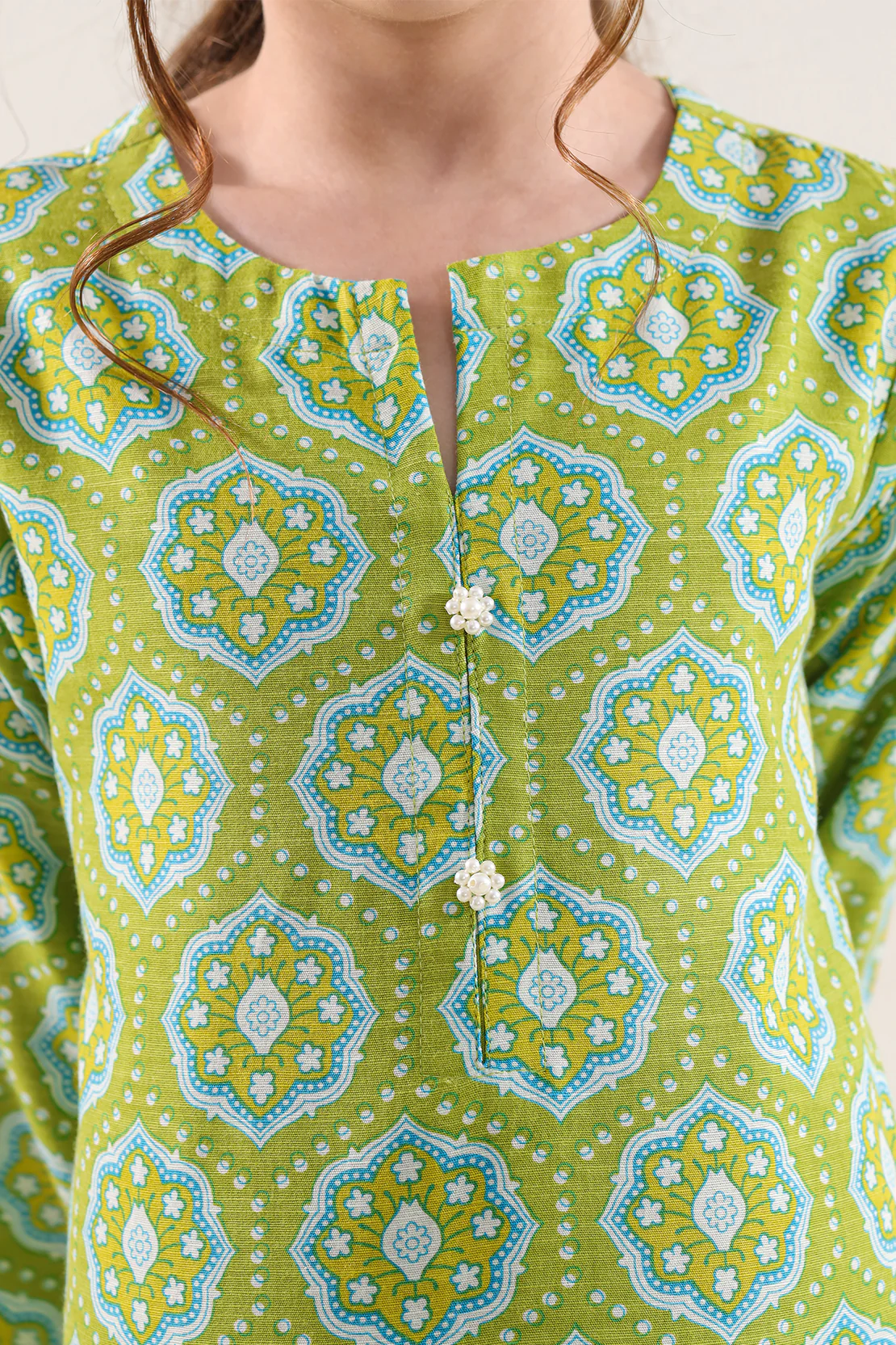 Printed Khaddar Stitched Shirt/Trouser For Kids - Image 3