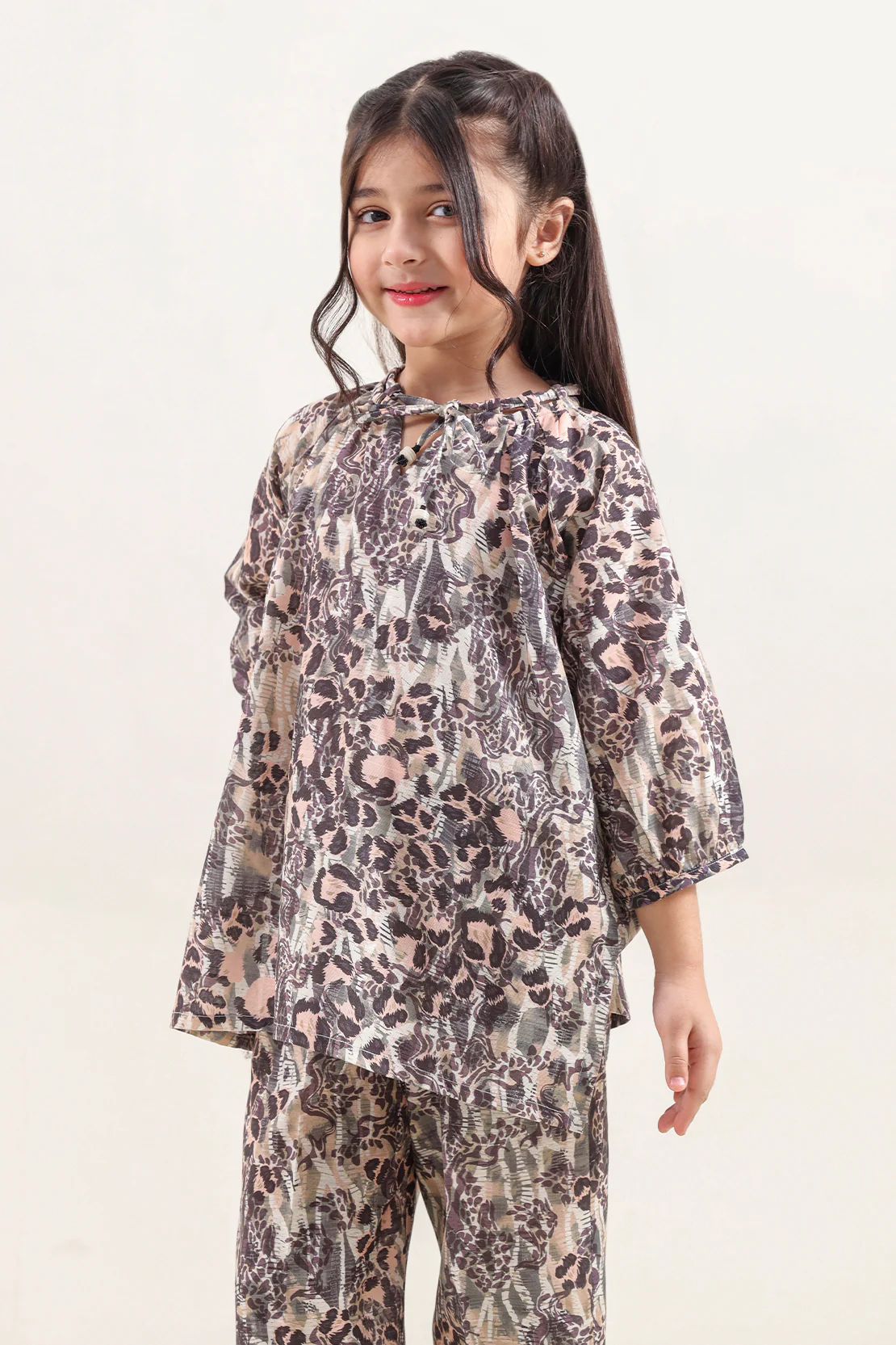 Printed Khaddar Stitched Shirt/Trouser For Kids - Image 3