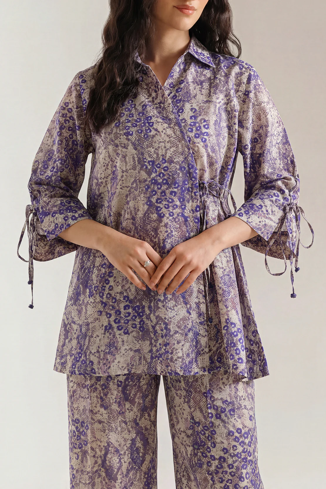 Printed Khaddar Stitched Shirt