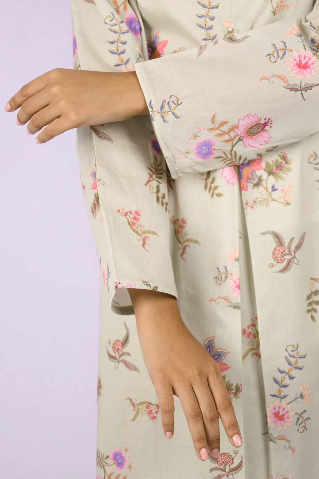 Printed Lawn Stitched 2 Piece (Shirt/Dupatta) - Image 7