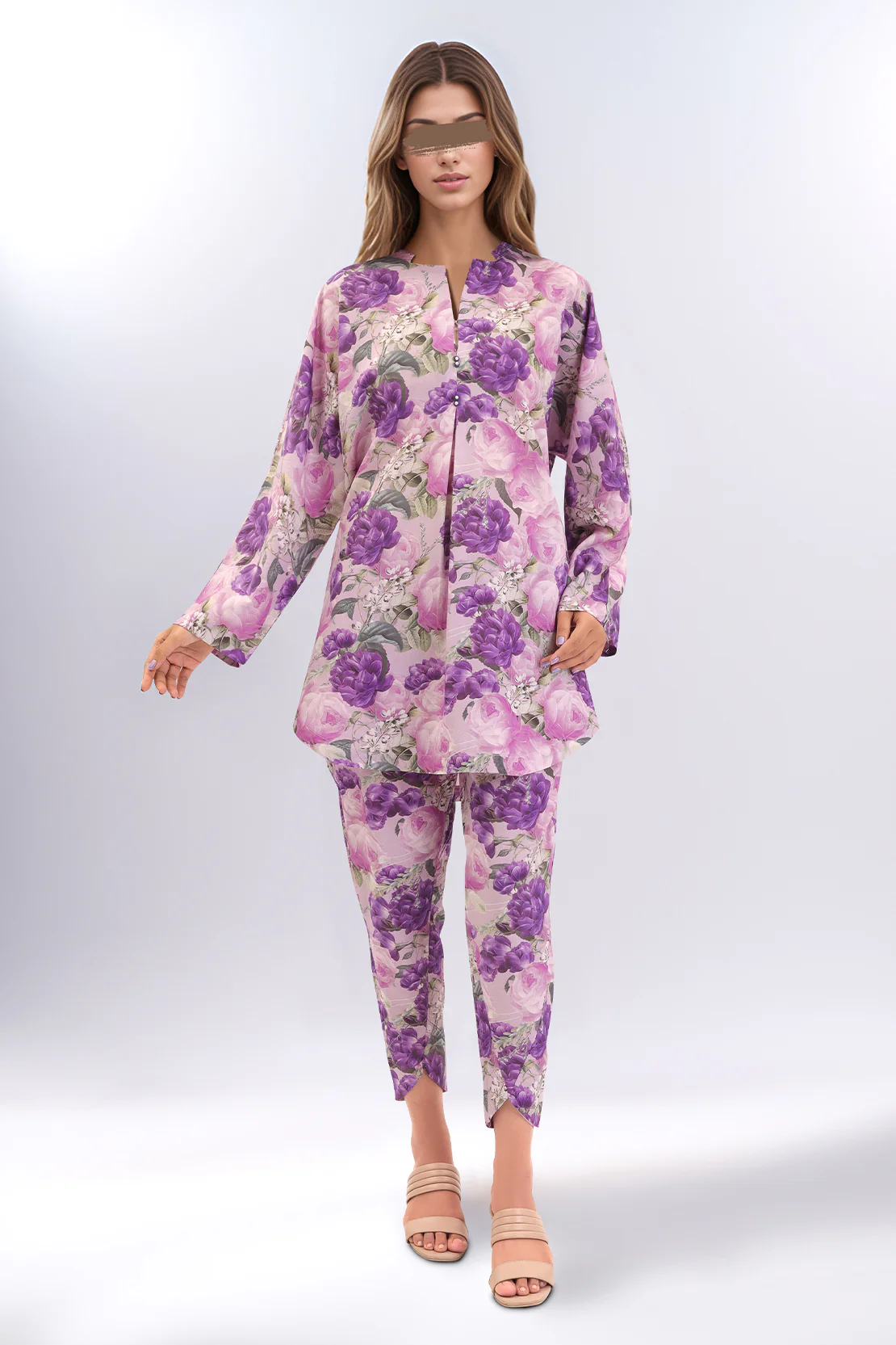 Printed Lawn Stitched 2 Piece (Shirt/Trouser) - Image 3