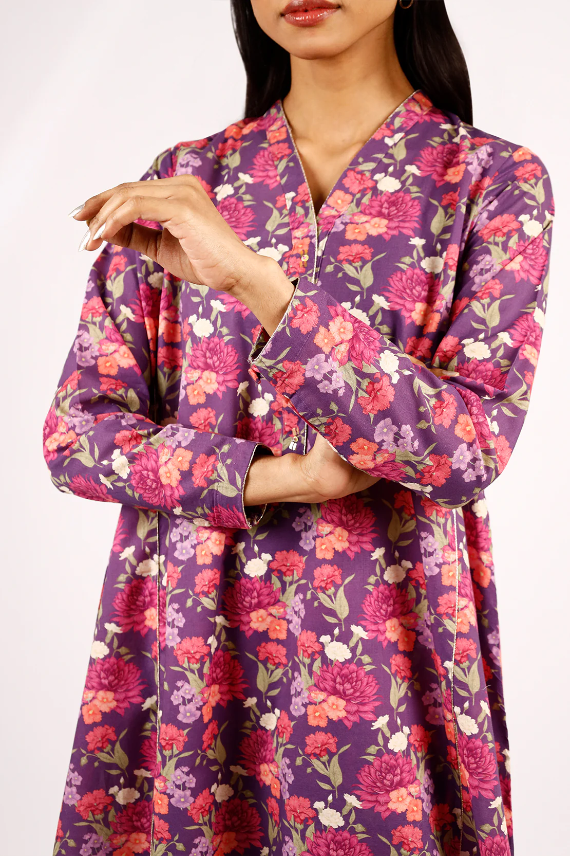 Printed Lawn Stitched 2 Piece (Shirt/Trouser)