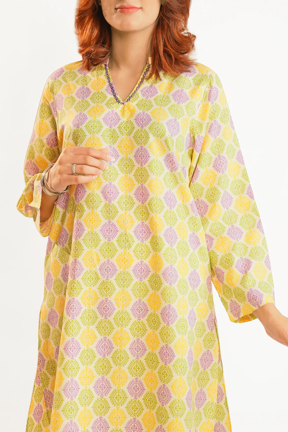 Printed Lawn Stitched 2 Piece (Shirt/Trouser) - Image 5