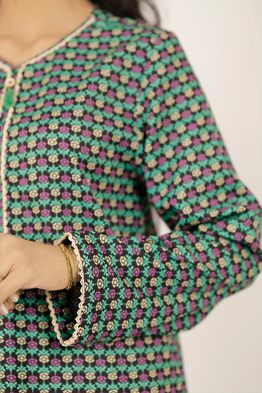 Printed Lawn Stitched 2 Piece (Shirt/Trouser) - Image 5