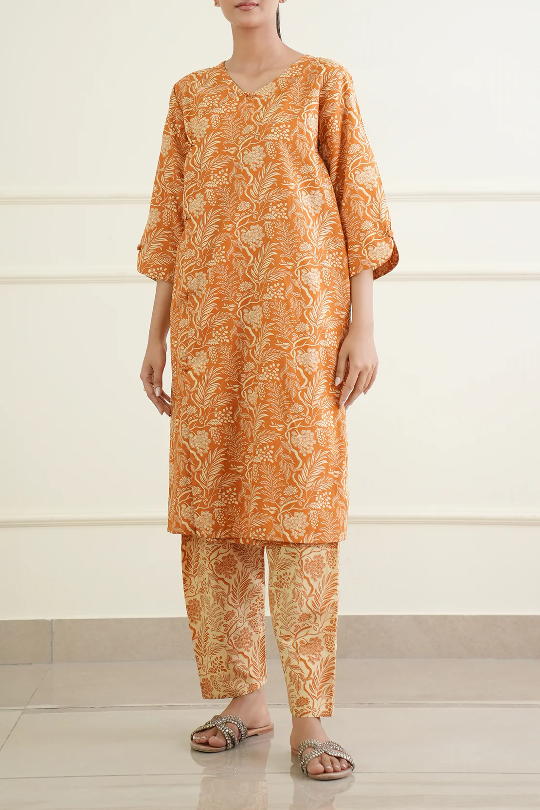 Printed Lawn Stitched 2 Piece (Shirt/Trouser) - Image 3