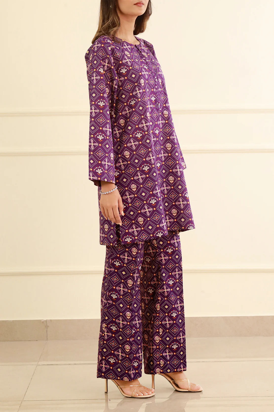 Printed Lawn Stitched 2 Piece (Shirt/Trouser) - Image 4