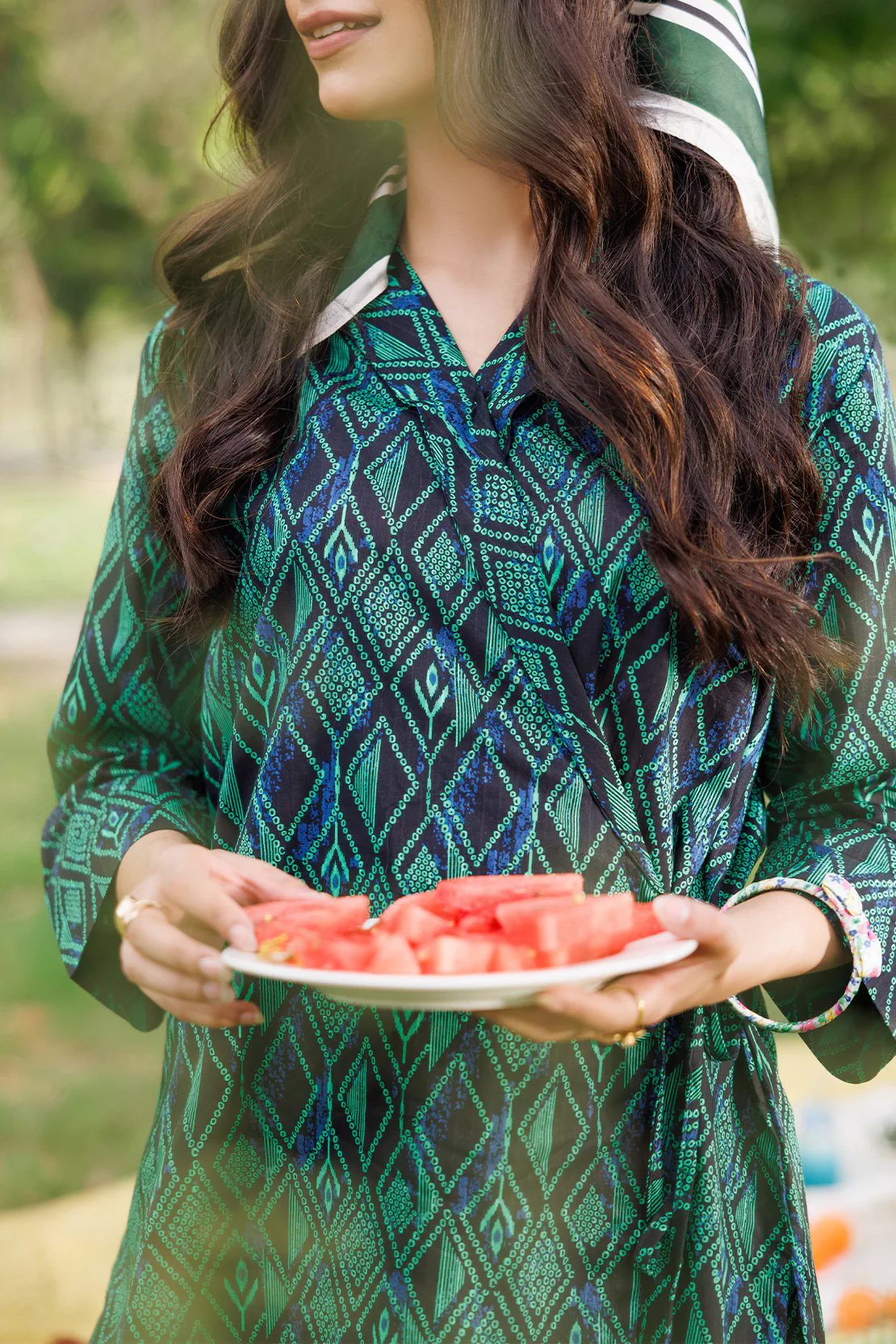 Printed Lawn Stitched 2 Piece (Shirt/Trouser) - Image 3