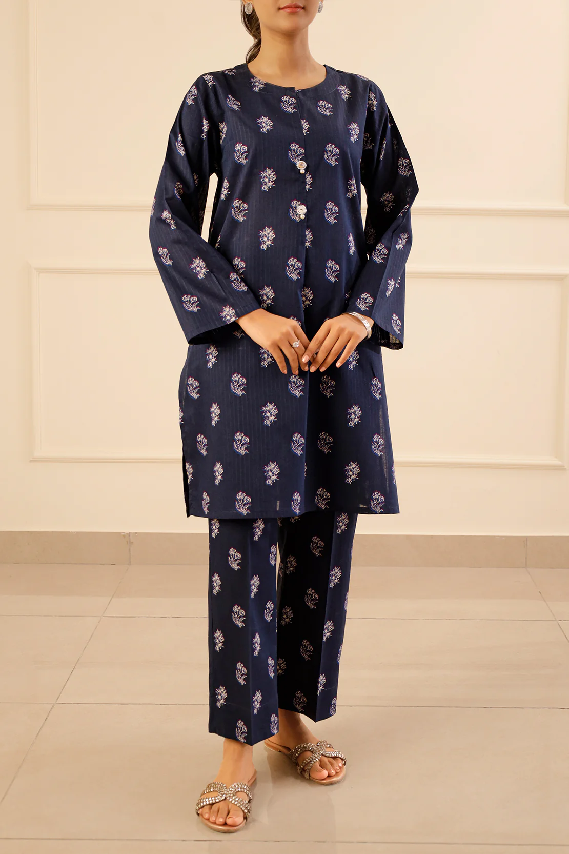 Printed Lawn Stitched 2 Piece (Shirt/Trouser) - Image 3