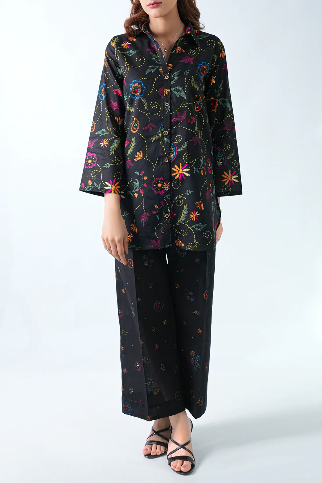 Printed Lawn Stitched 2 Piece (Shirt/Trouser) - Image 3