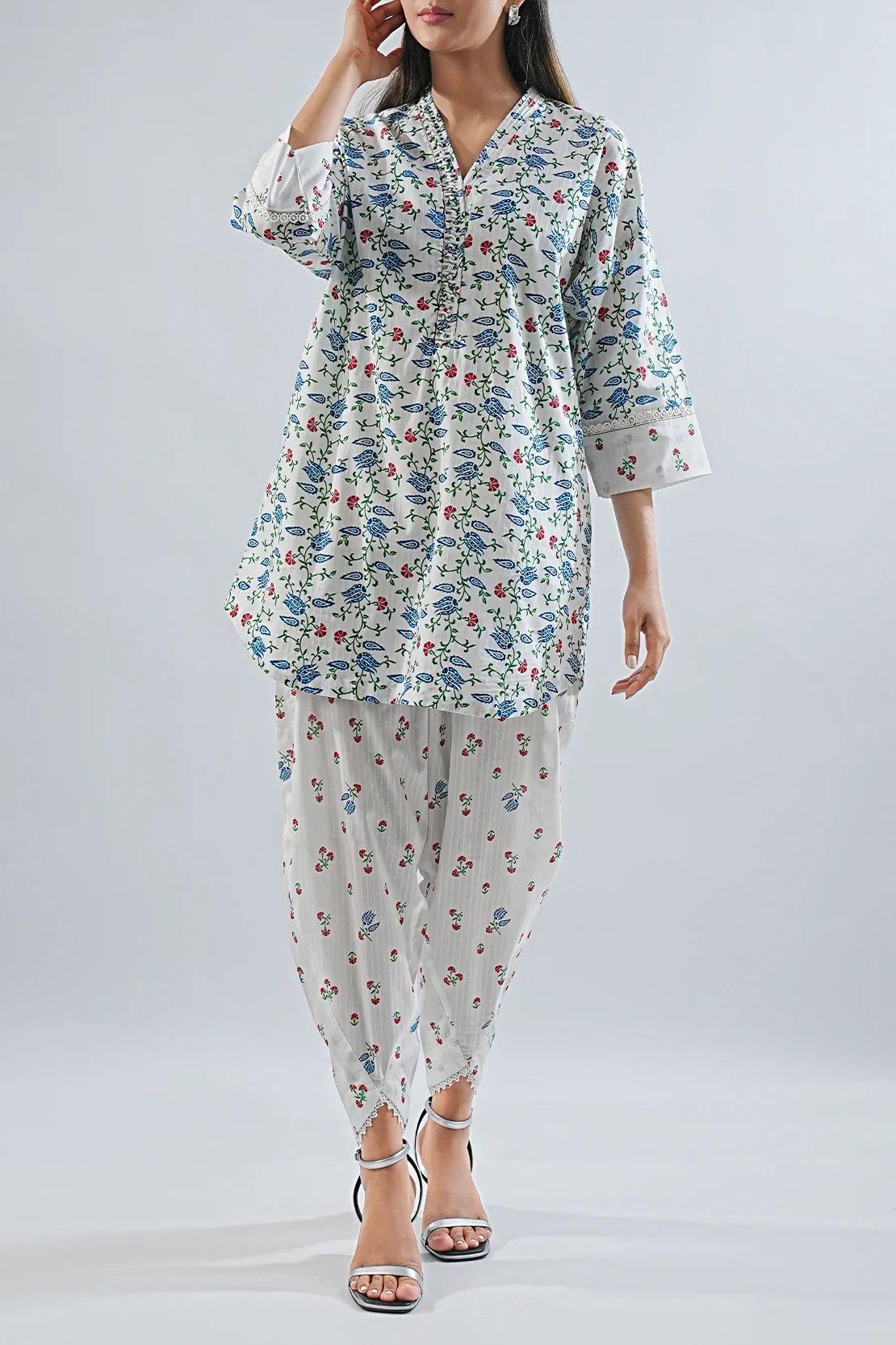 Printed Lawn Stitched 2 Piece (Shirt/Trouser) - Image 5
