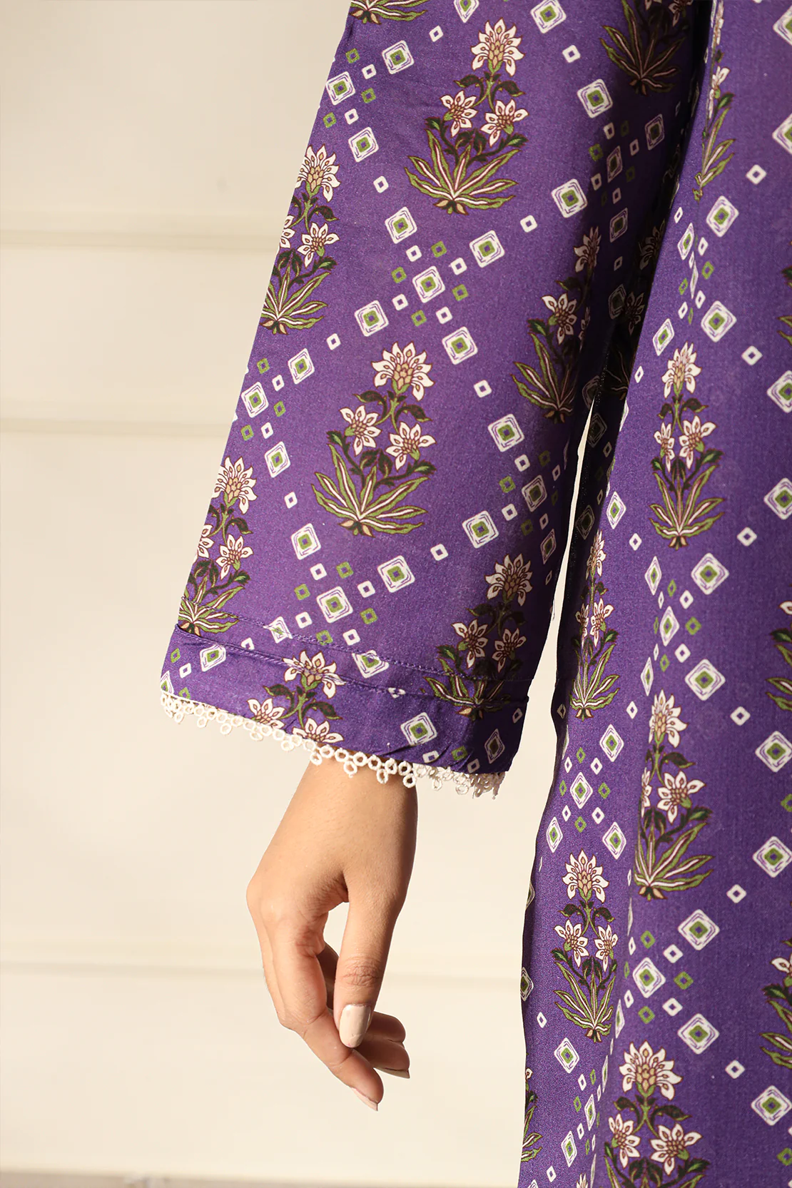 Printed Lawn Stitched 2 Piece (Shirt/Trouser) - Image 7