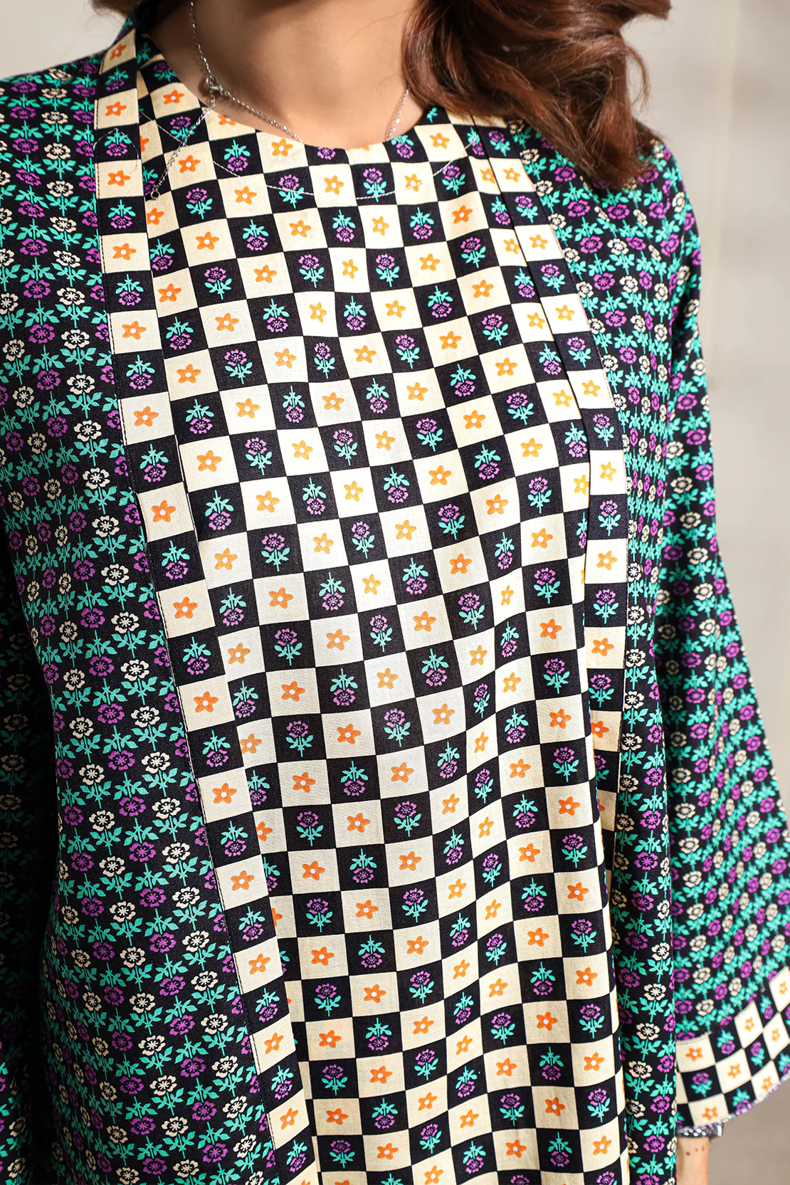 Printed Lawn Stitched 2 Piece (Shirt/Trouser) - Image 7
