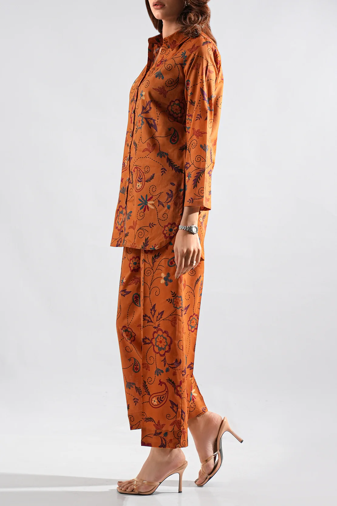 Printed Lawn Stitched 2 Piece (Shirt/Trouser) - Image 2