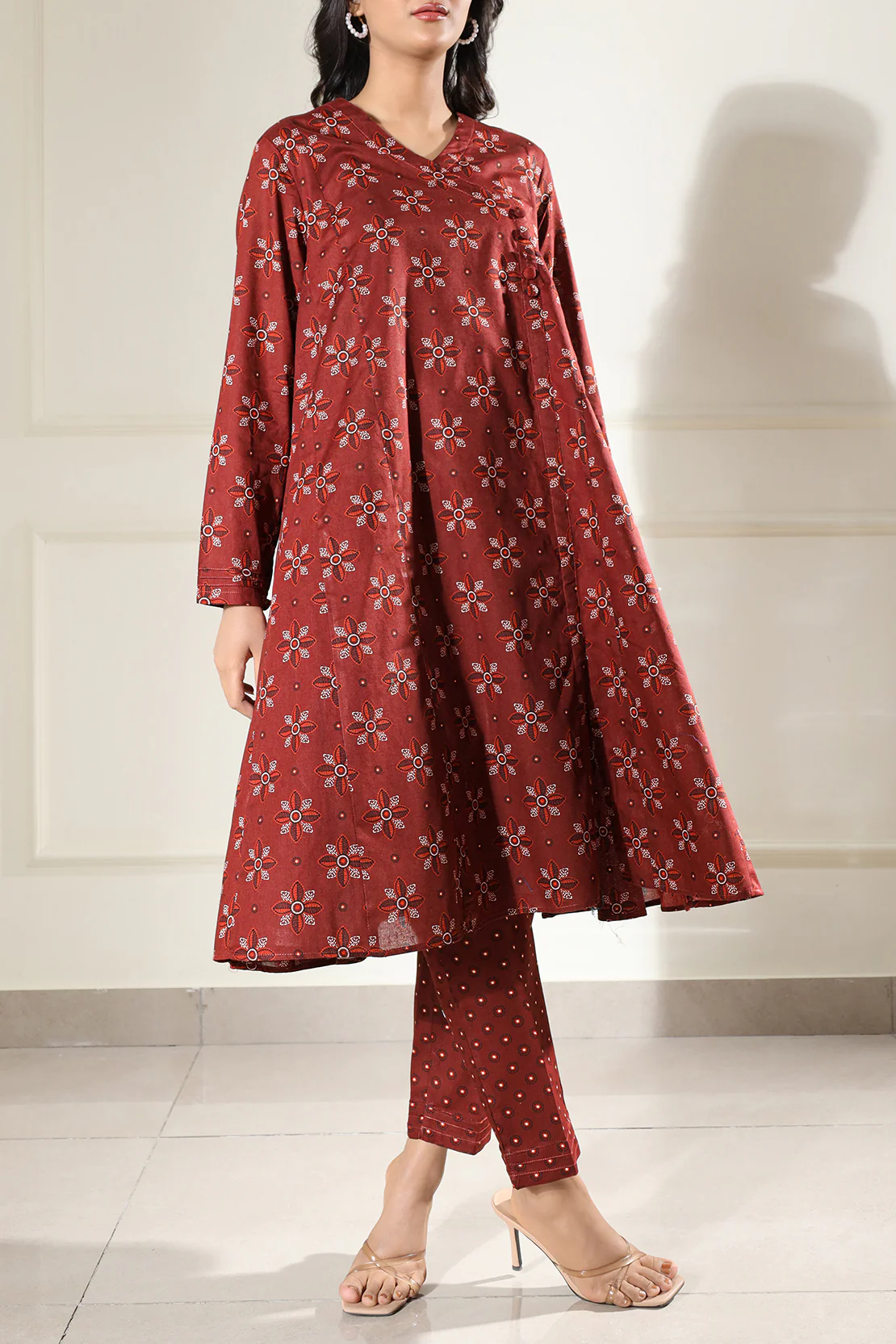 Printed Lawn Stitched 2 Piece (Shirt/Trouser) - Image 2