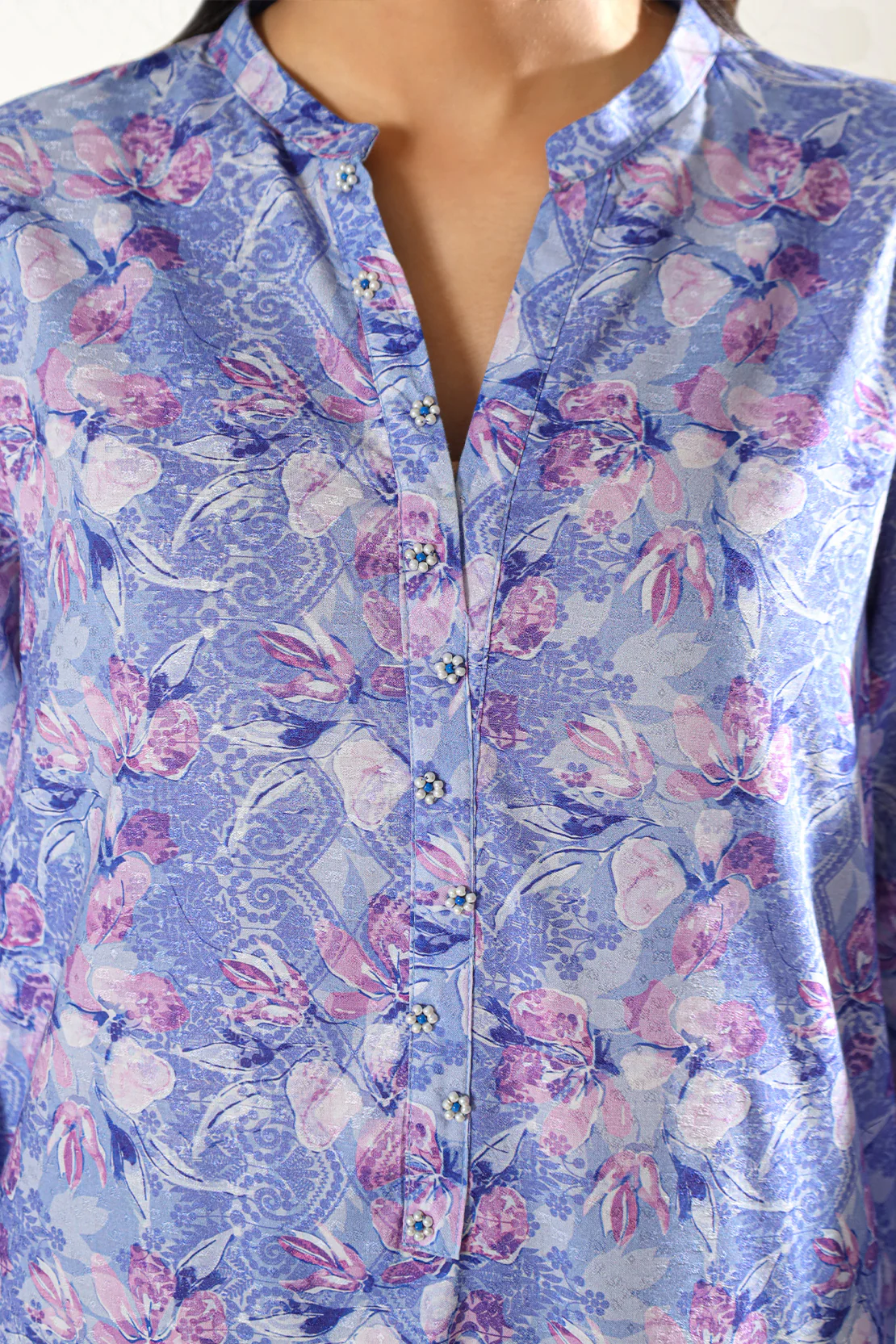 Printed Lawn Stitched 2 Piece (Shirt/Trouser) - Image 7