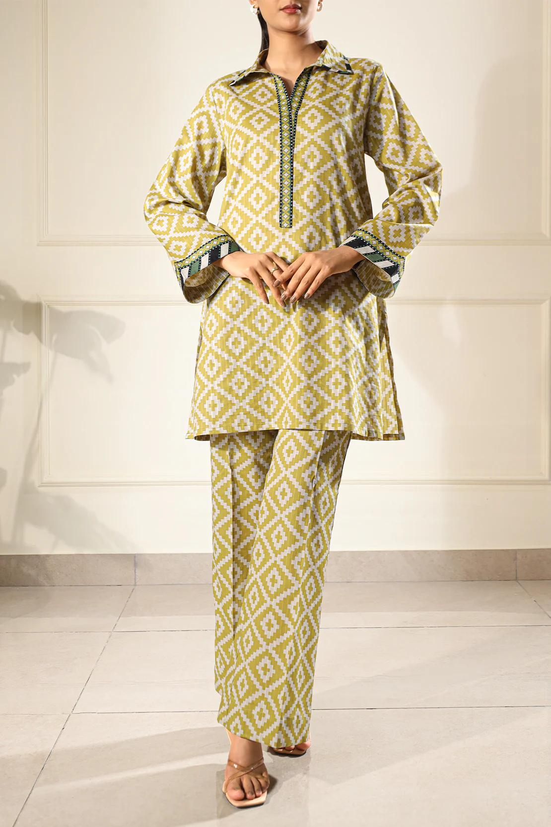 Printed Lawn Stitched 2 Piece (Shirt/Trouser) - Image 4