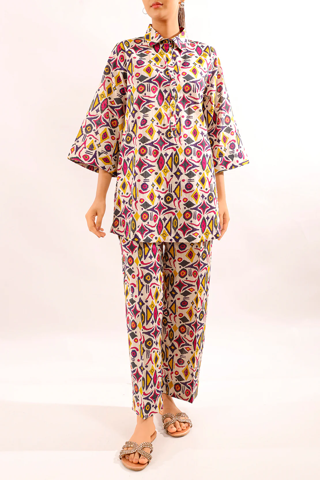 Printed Lawn Stitched 2 Piece (Shirt/Trouser)
