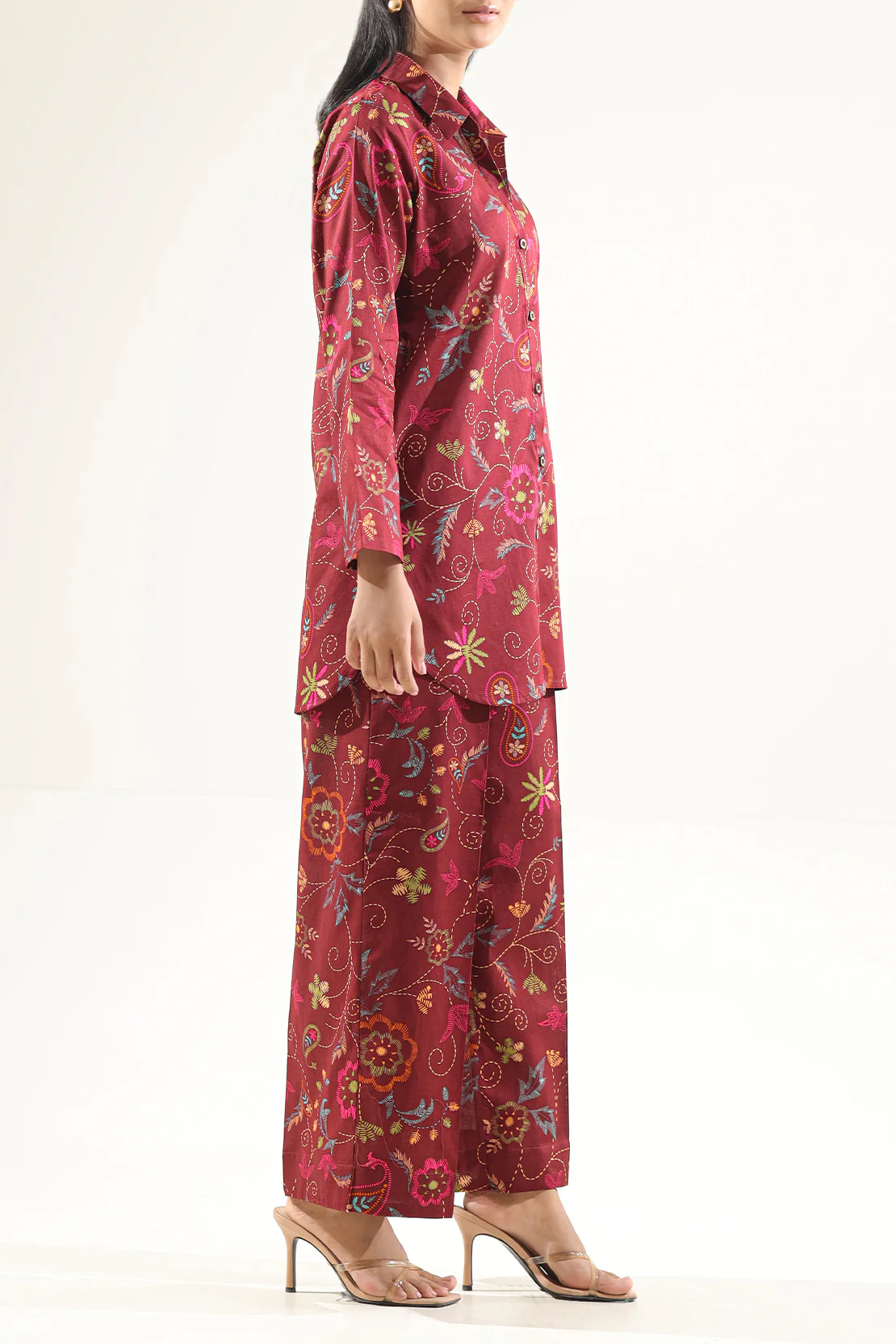 Printed Lawn Stitched 2 Piece (Shirt/Trouser) - Image 2